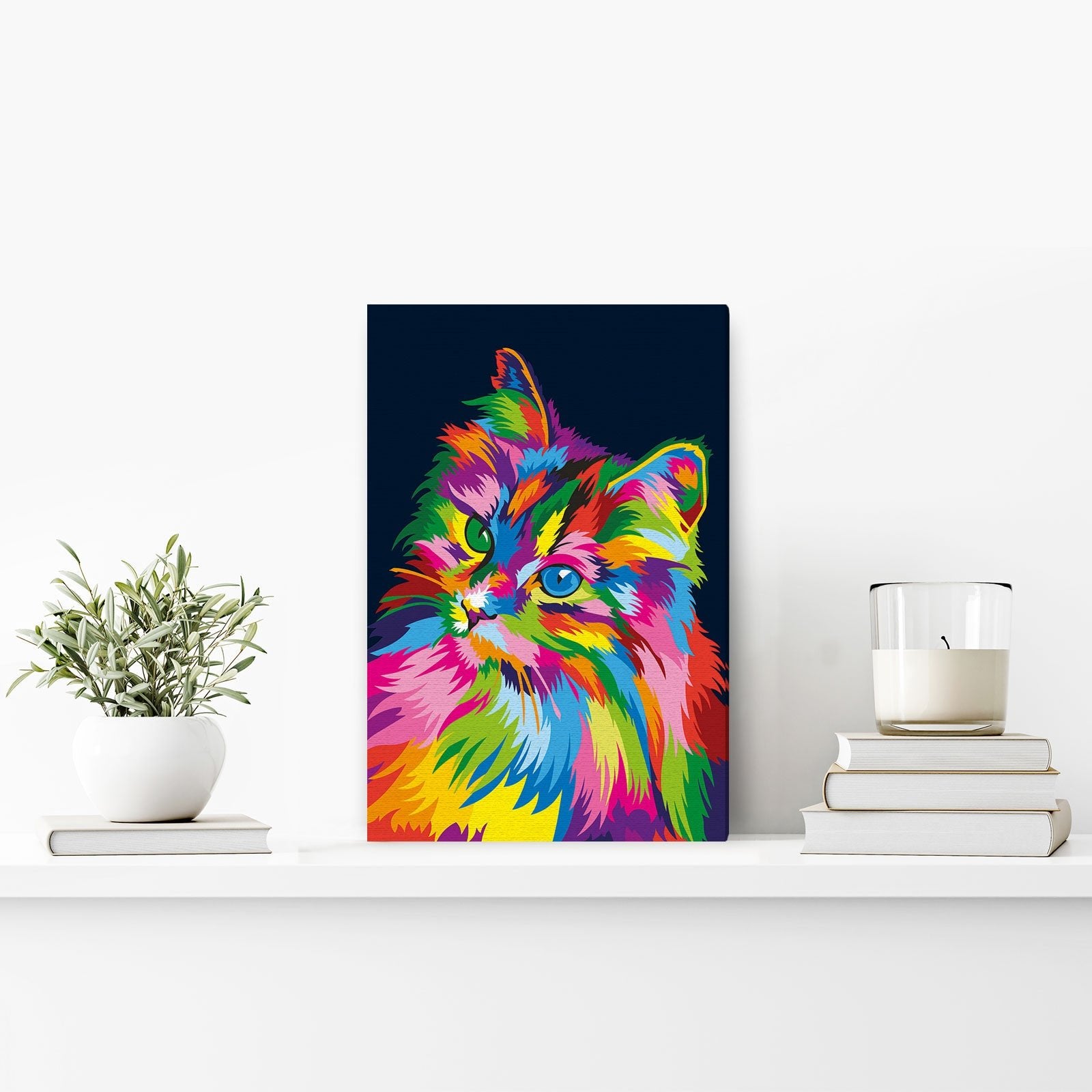 Paint by Numbers 20x30 cm | Through the eyes of a cat (MC1116e) – Painting by numbers | Varvikas.Shop