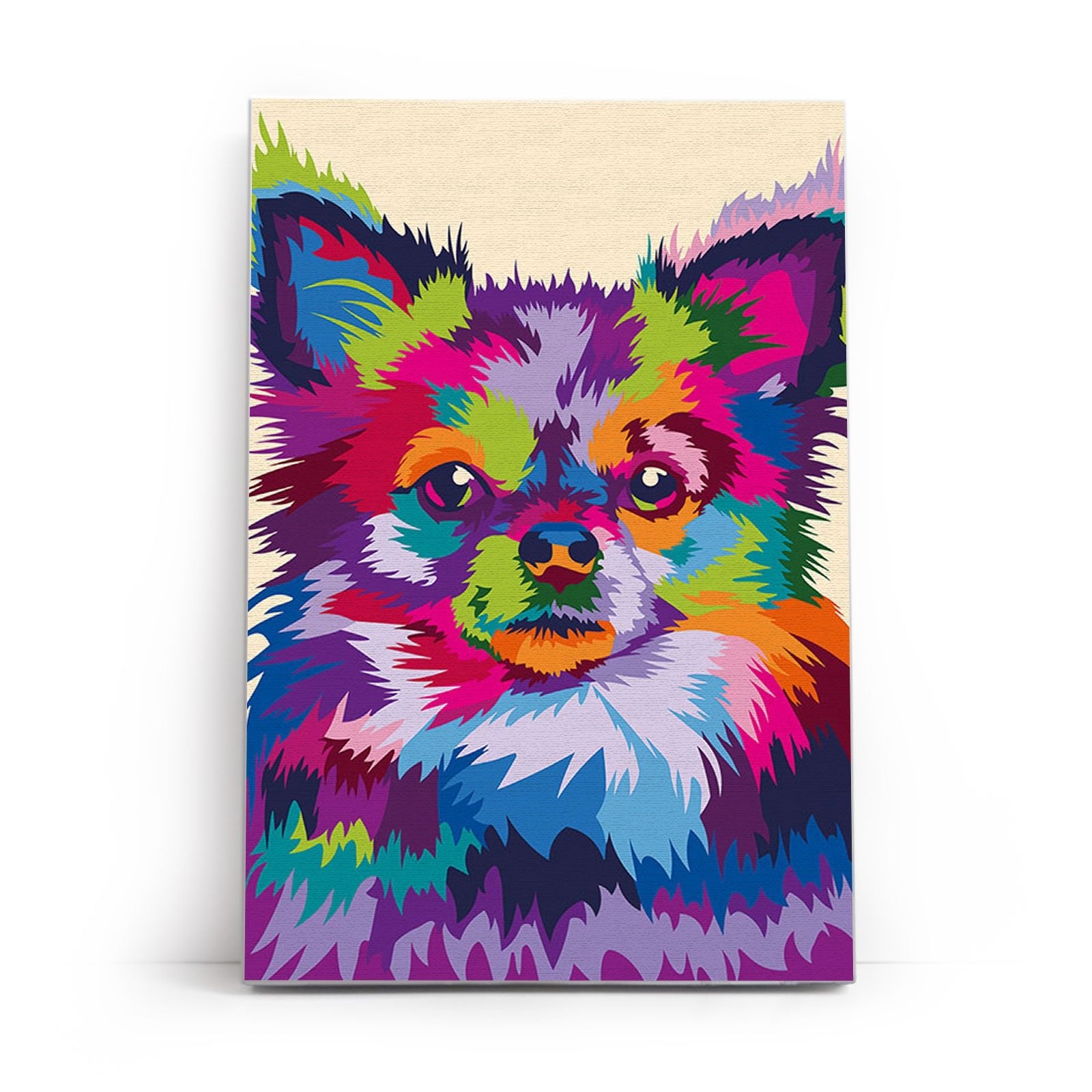 Paint by Numbers 20x30 cm | Through the eyes of a chihuahua (MC1115e) – Painting by numbers | Varvikas.Shop