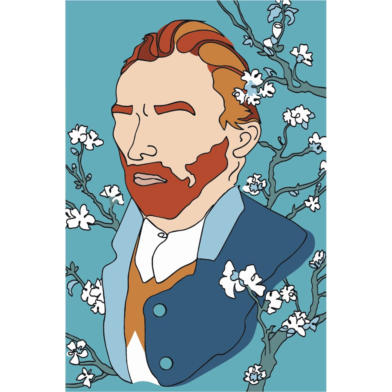 Paint by Numbers 20x30 cm | Van Gogh self portrait (MC1140e) – Painting by numbers | Varvikas.Shop