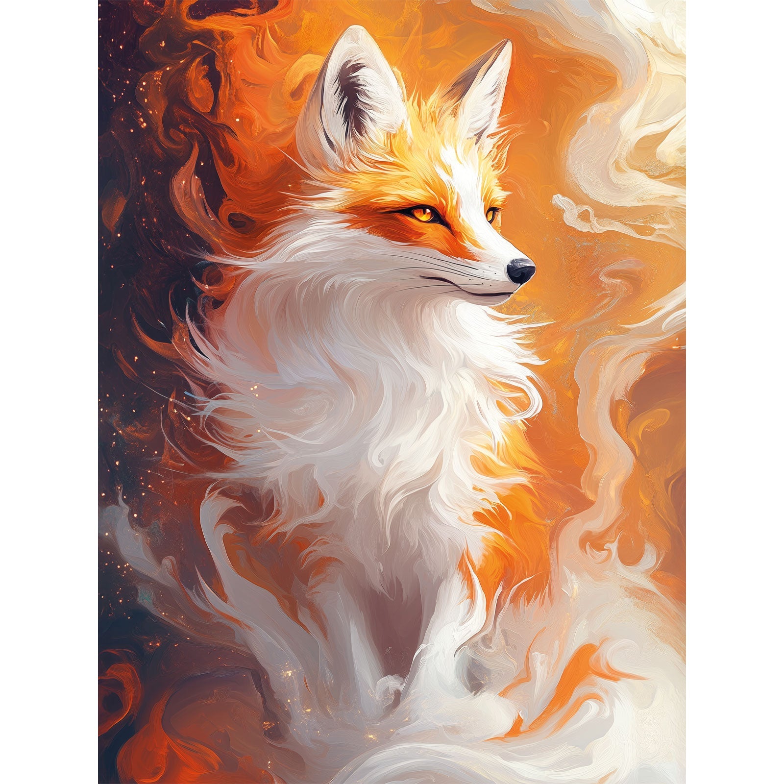 Paint by Numbers 30×40 cm, Ember Gaze (ME1189e) – Painting by numbers | Varvikas.Shop