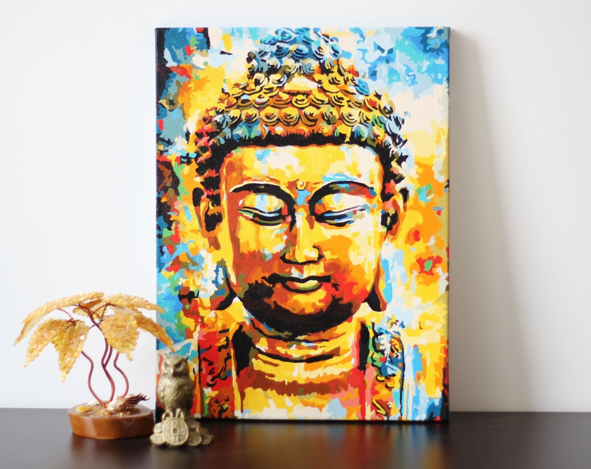 Paint by Numbers 30x40 cm | Buddha (ME1152e) – Painting by numbers | Varvikas.Shop