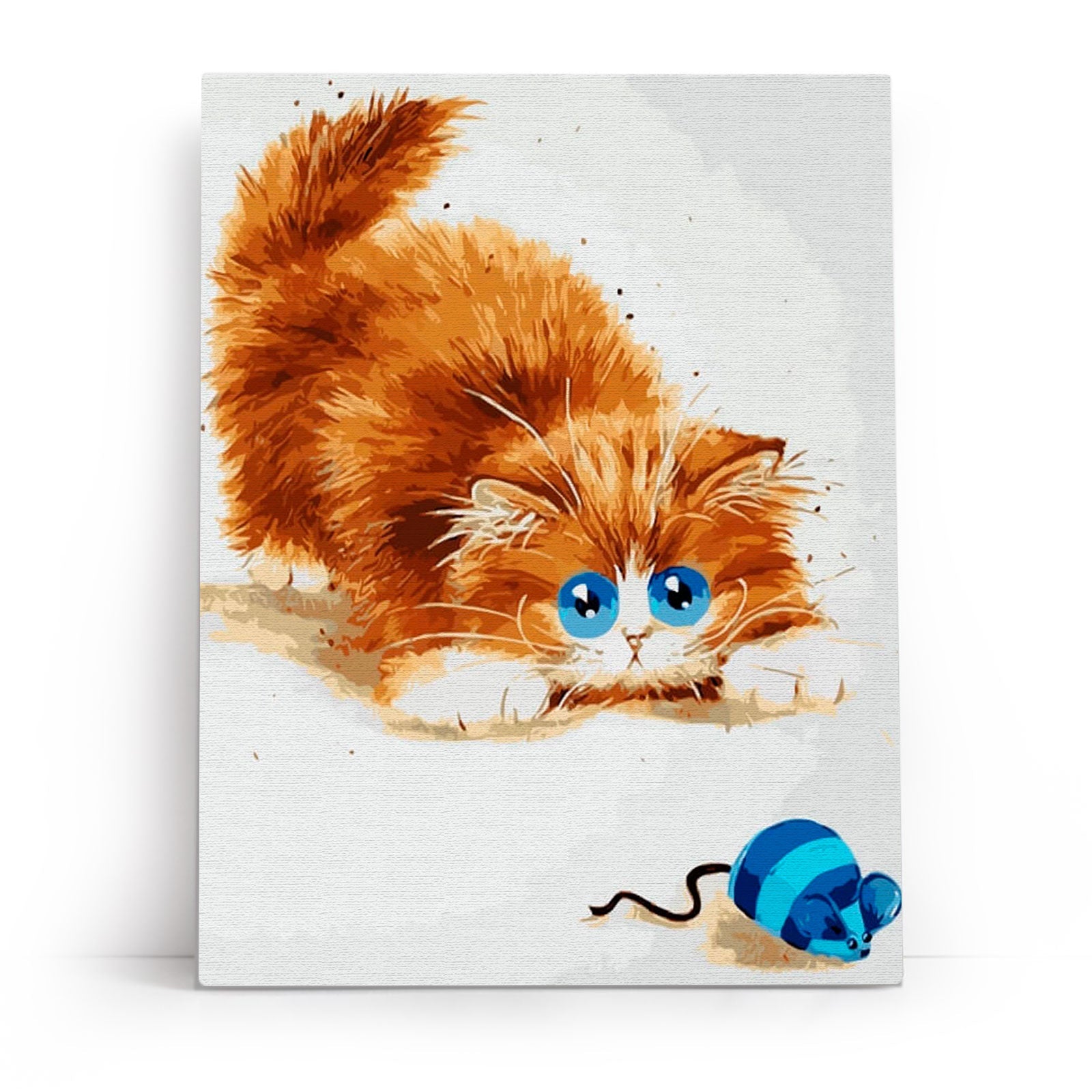 Paint by Numbers 30x40 cm | Cat and Mouse (ME1073e) – Painting by numbers | Varvikas.Shop