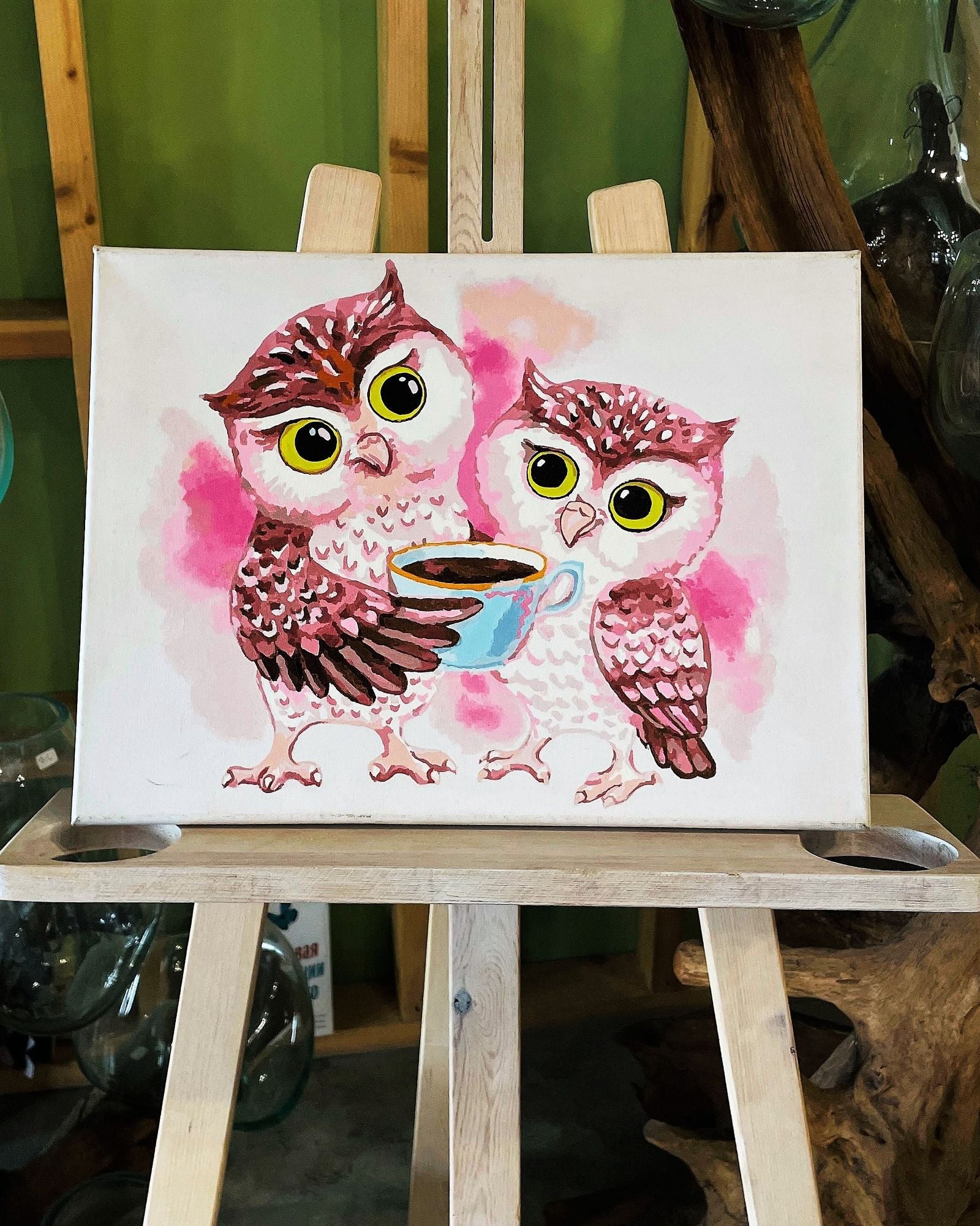 Paint by Numbers 30x40 cm | Cute Owls (ME1125e) – Painting by numbers | Varvikas.Shop