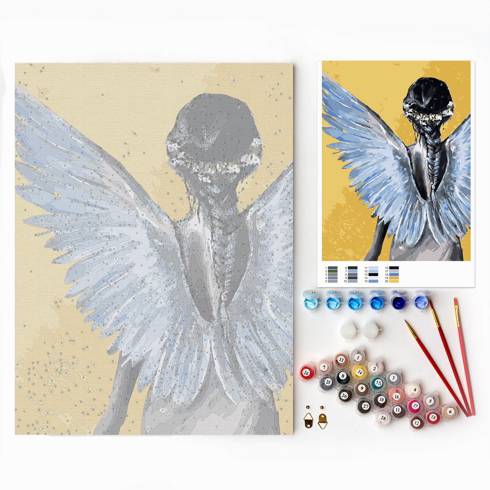 Paint by Numbers 30x40 cm | Guardian Angel (ME1157e) – Painting by numbers | Varvikas.Shop