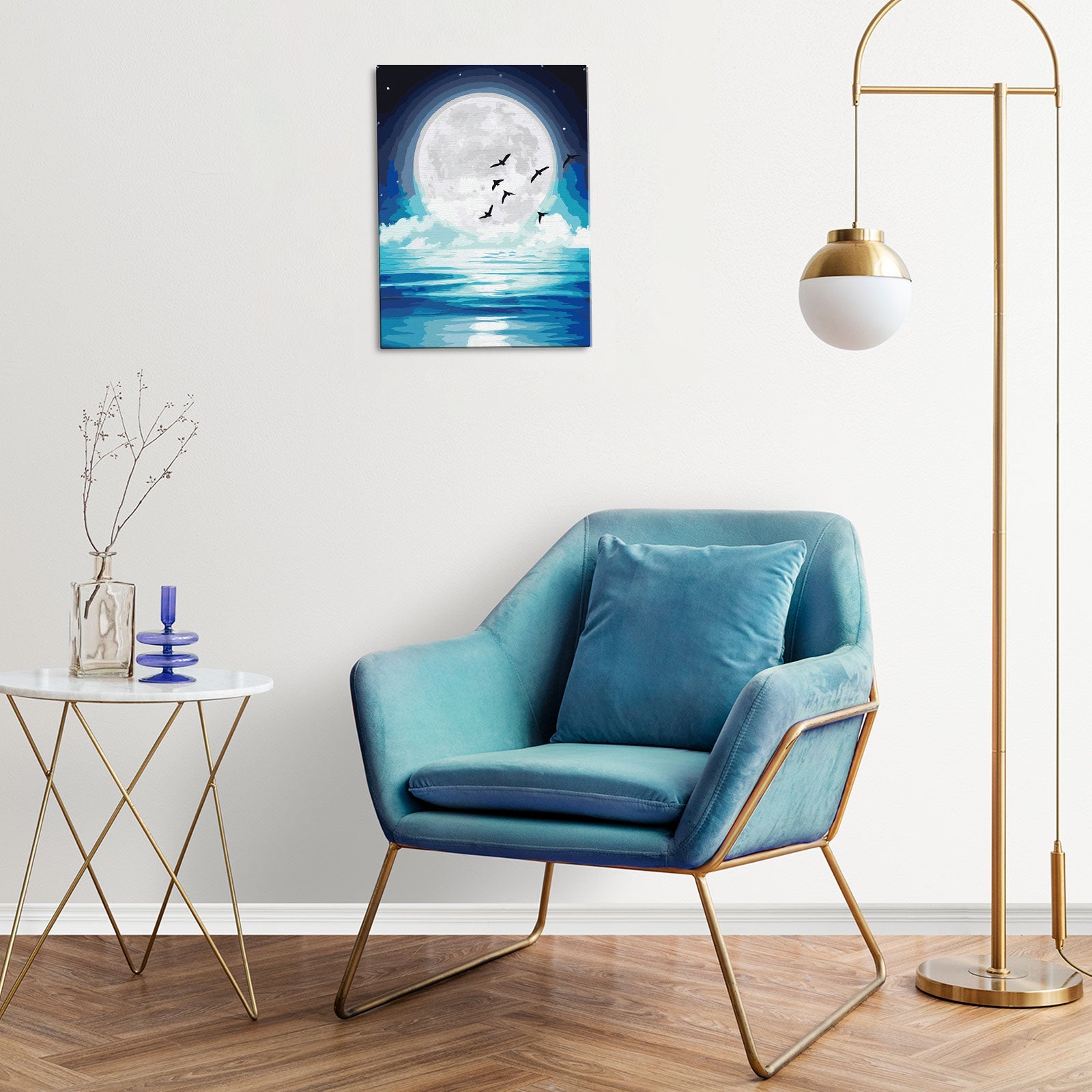 Paint by Numbers 30x40 cm | In the moonlight (ME1147e) – Painting by numbers | Varvikas.Shop