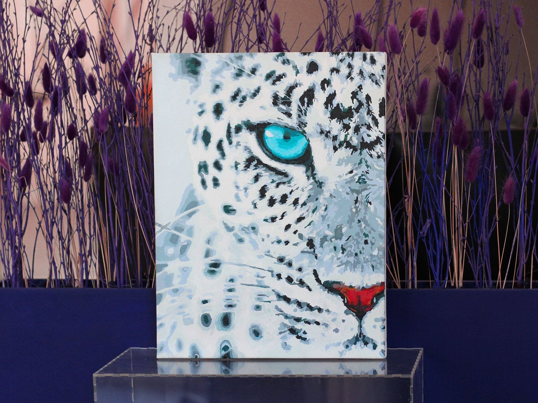 Paint by Numbers 30x40 cm | Leopard stare (ME1154e) – Painting by numbers | Varvikas.Shop