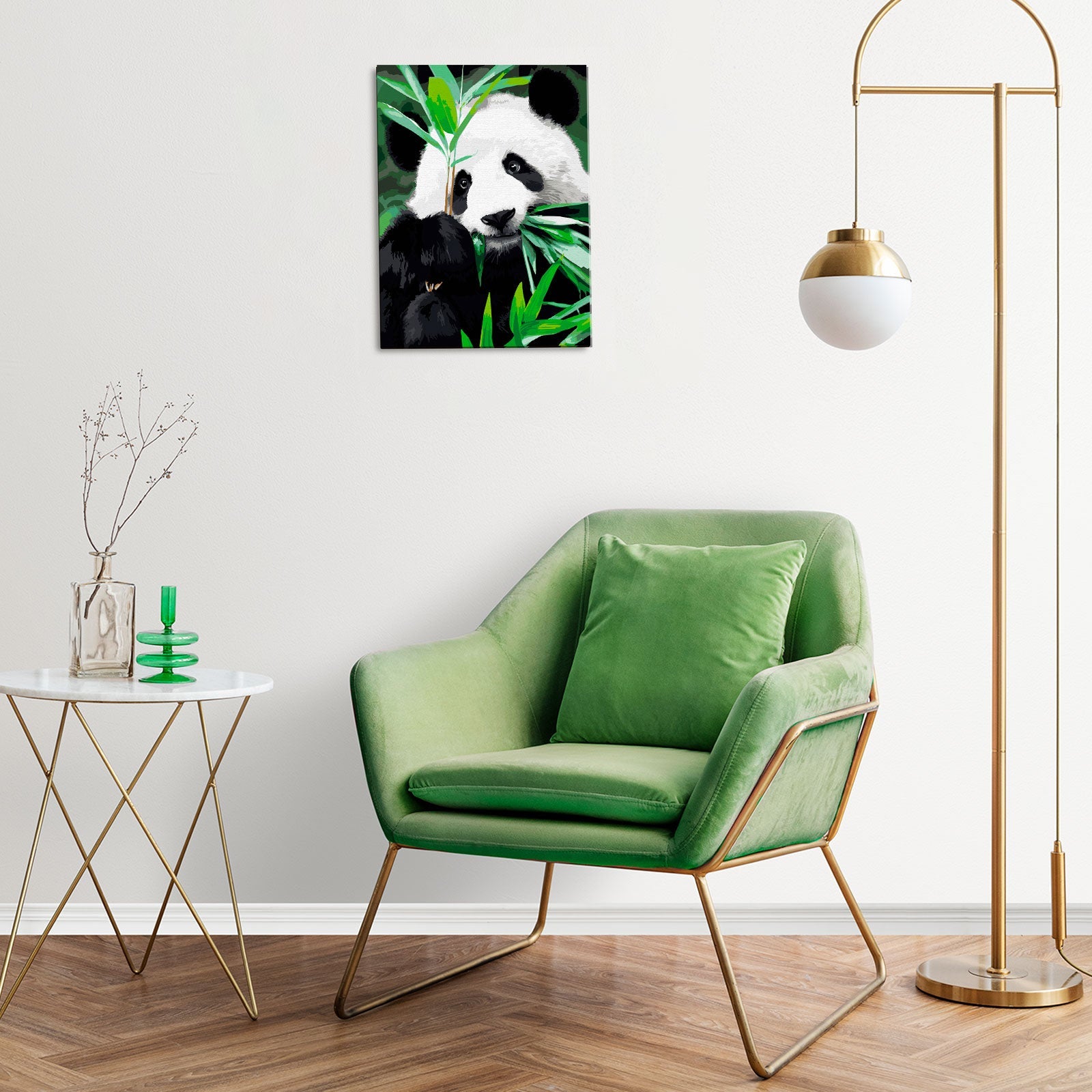 Paint by Numbers 30x40 cm | Panda Idyll (ME1171e) – Painting by numbers | Varvikas.Shop