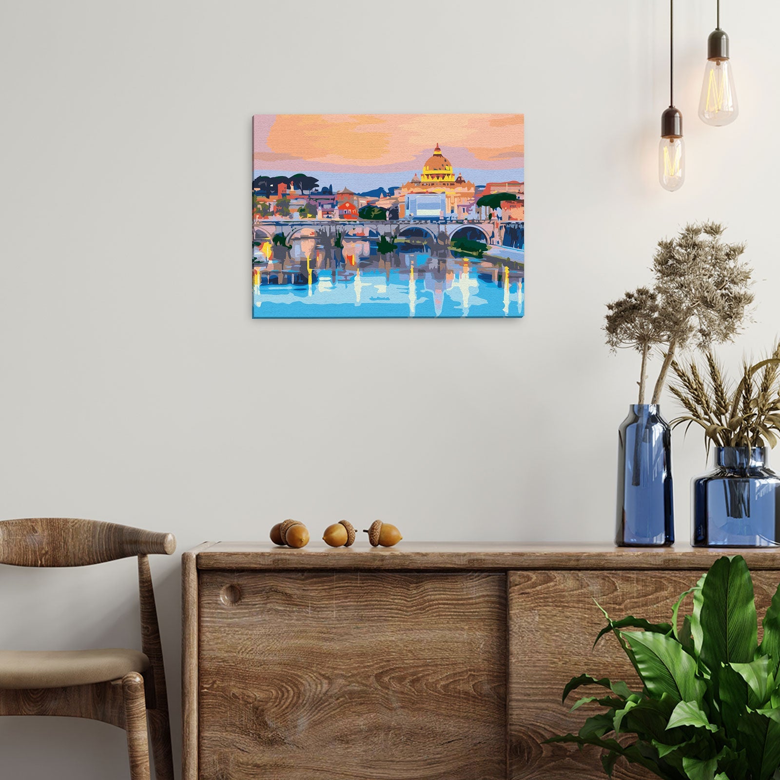 Paint by Numbers 30x40 cm | Ponte Sant' Angelo (ME1127e) – Painting by numbers | Varvikas.Shop