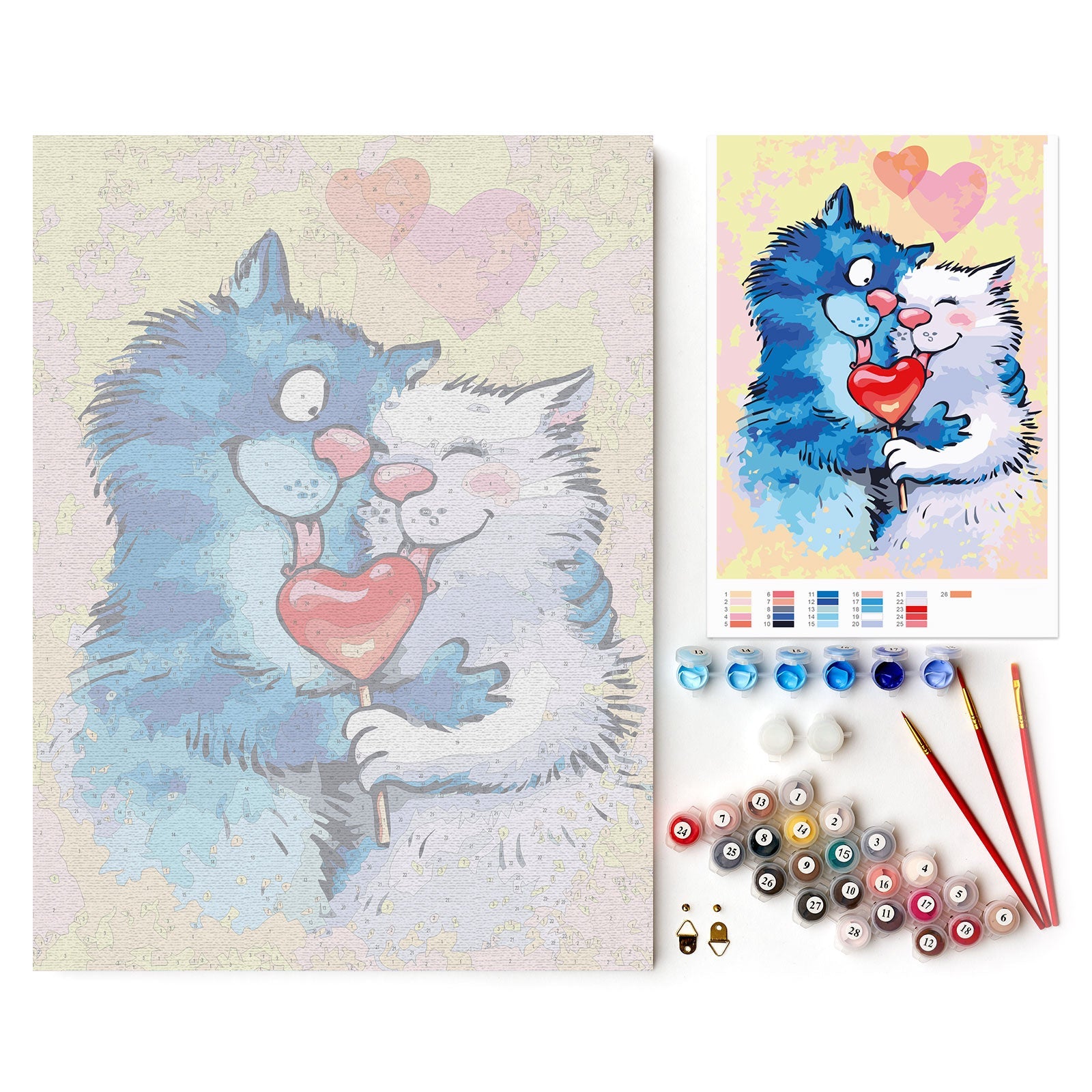 Paint by Numbers 30x40 cm | Sharing happiness (ME1130e) – Painting by numbers | Varvikas.Shop