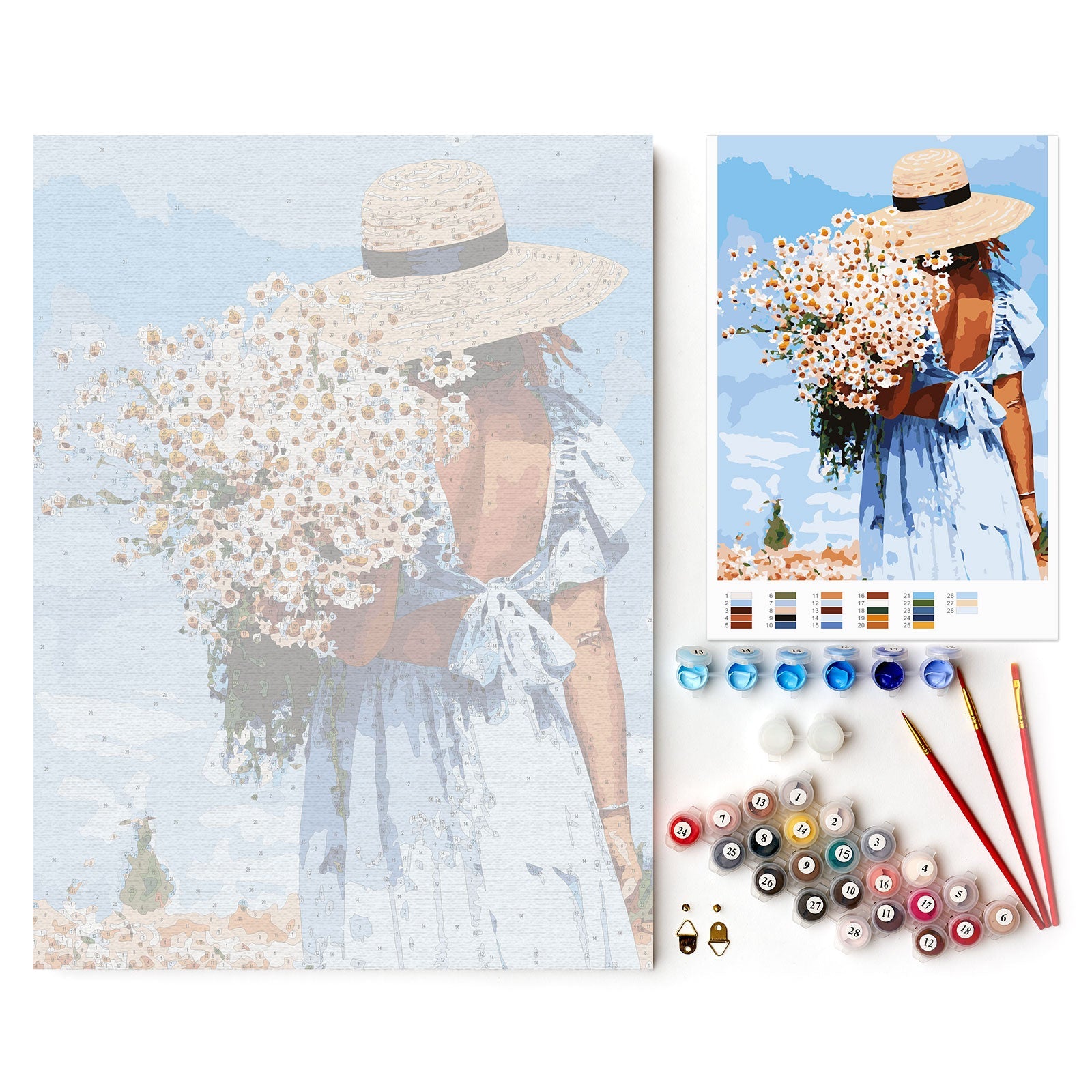 Paint by Numbers 30x40 cm | Summer walk (ME1151e) – Painting by numbers | Varvikas.Shop