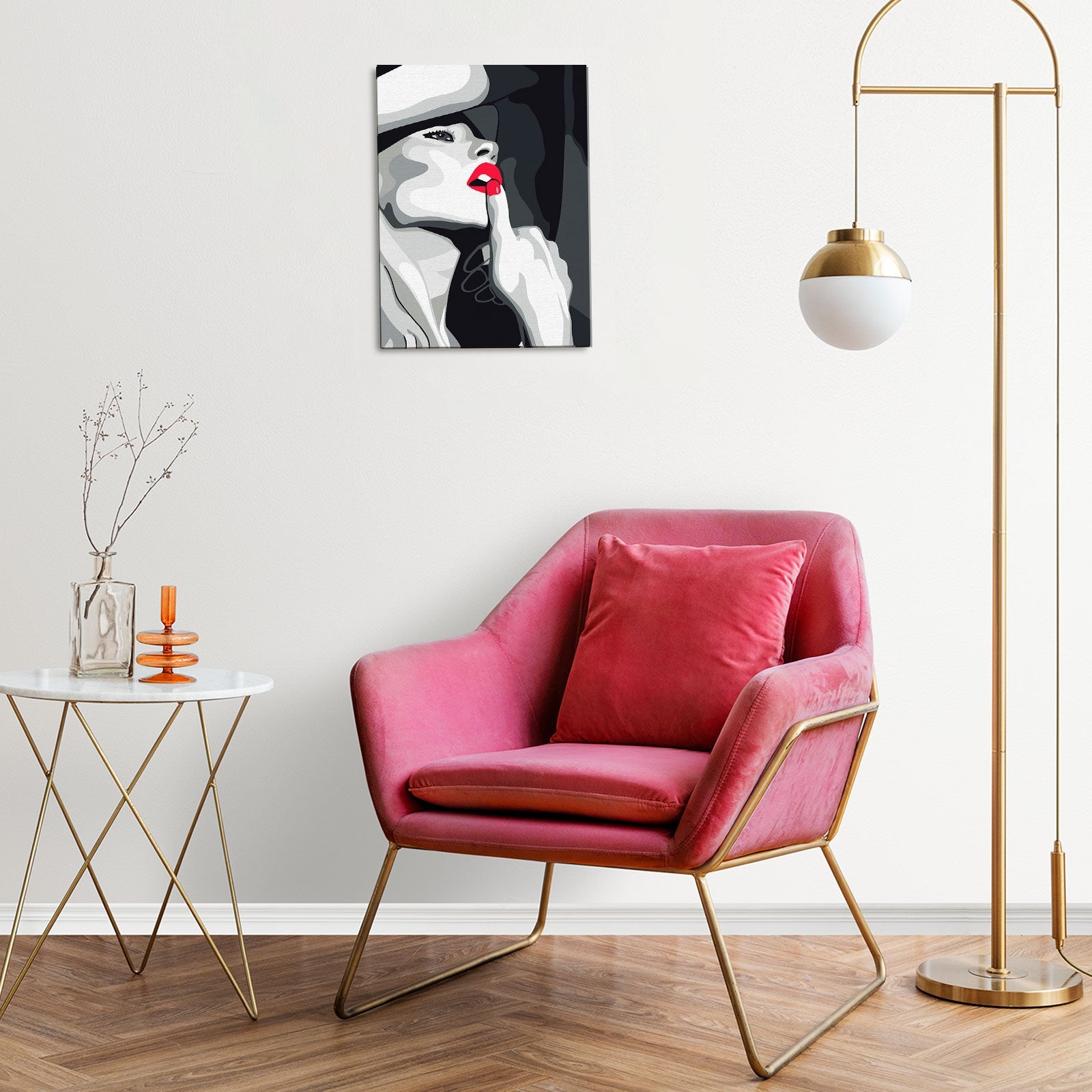 Paint by Numbers 30x40 cm | Tempting carmine (ME1167e) – Painting by numbers | Varvikas.Shop