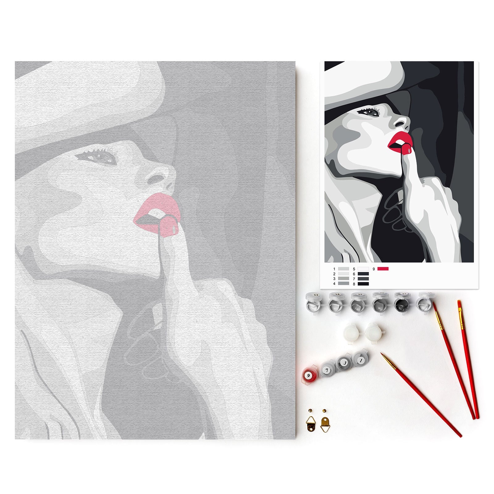 Paint by Numbers 30x40 cm | Tempting carmine (ME1167e) – Painting by numbers | Varvikas.Shop