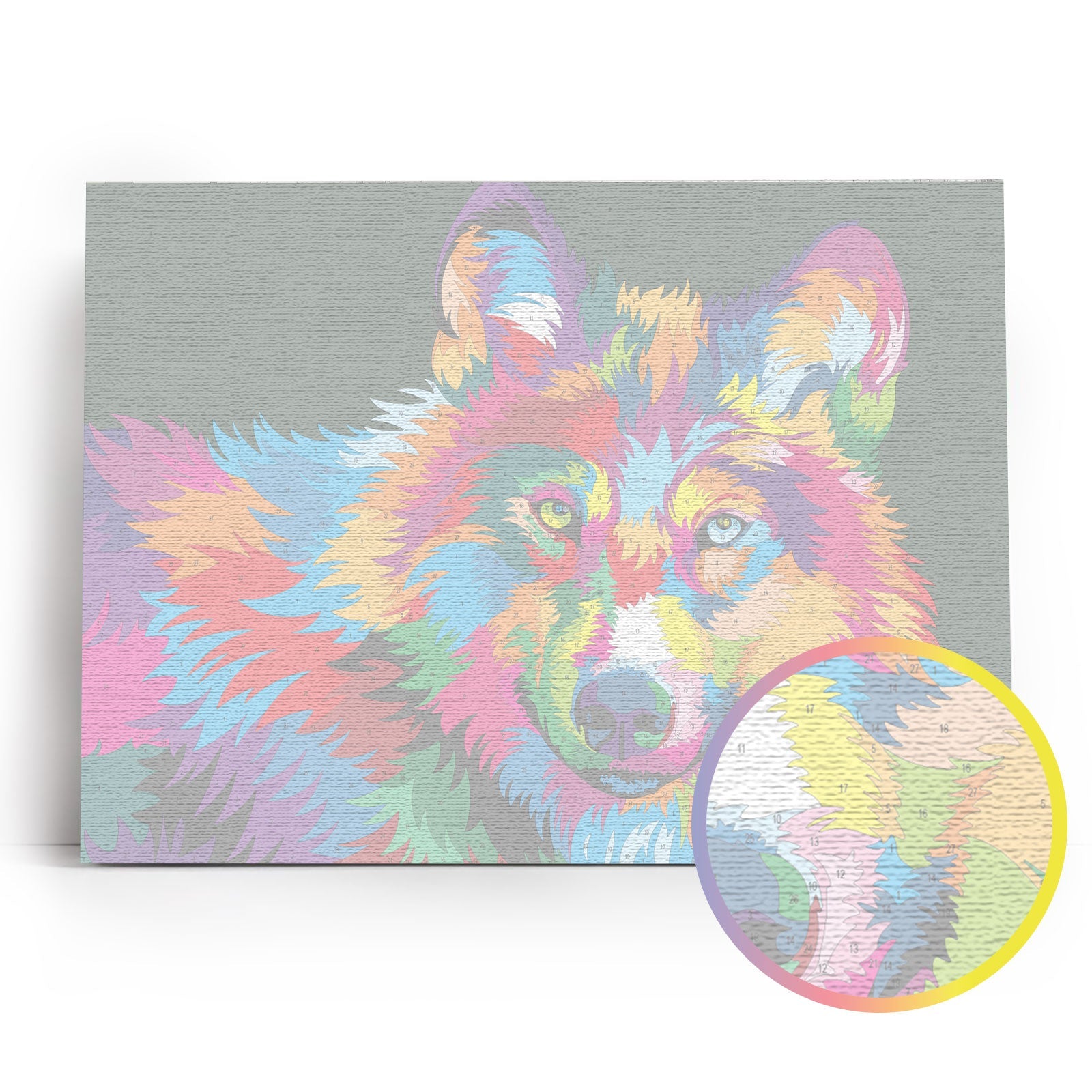 Paint by Numbers 30x40 cm | Through the eyes of a wolf (ME1145e) – Painting by numbers | Varvikas.Shop