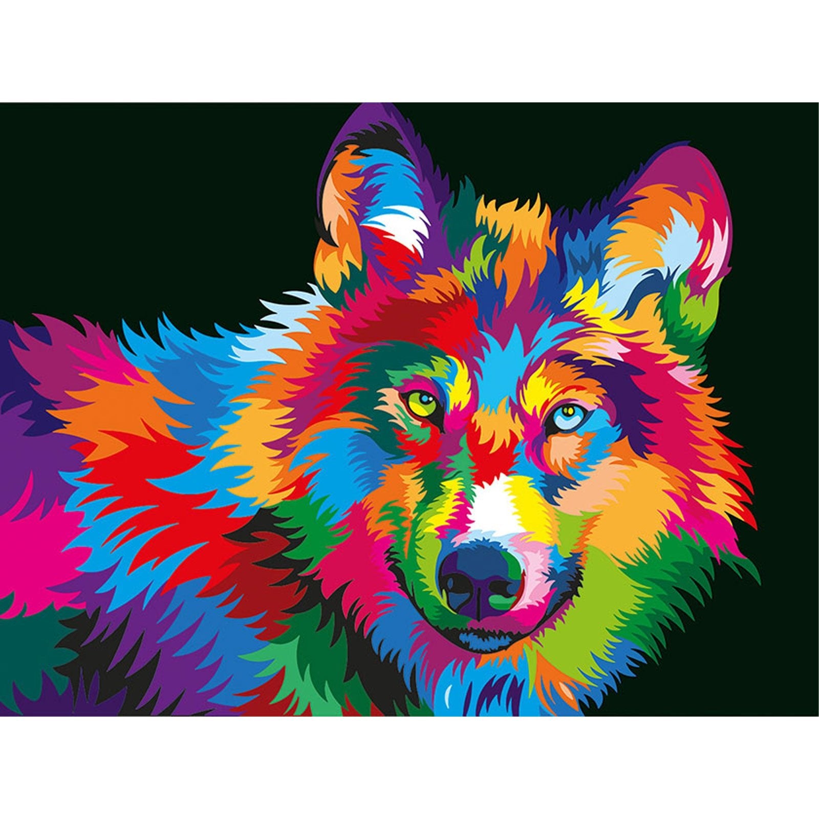 Paint by Numbers 30x40 cm | Through the eyes of a wolf (ME1145e) – Painting by numbers | Varvikas.Shop