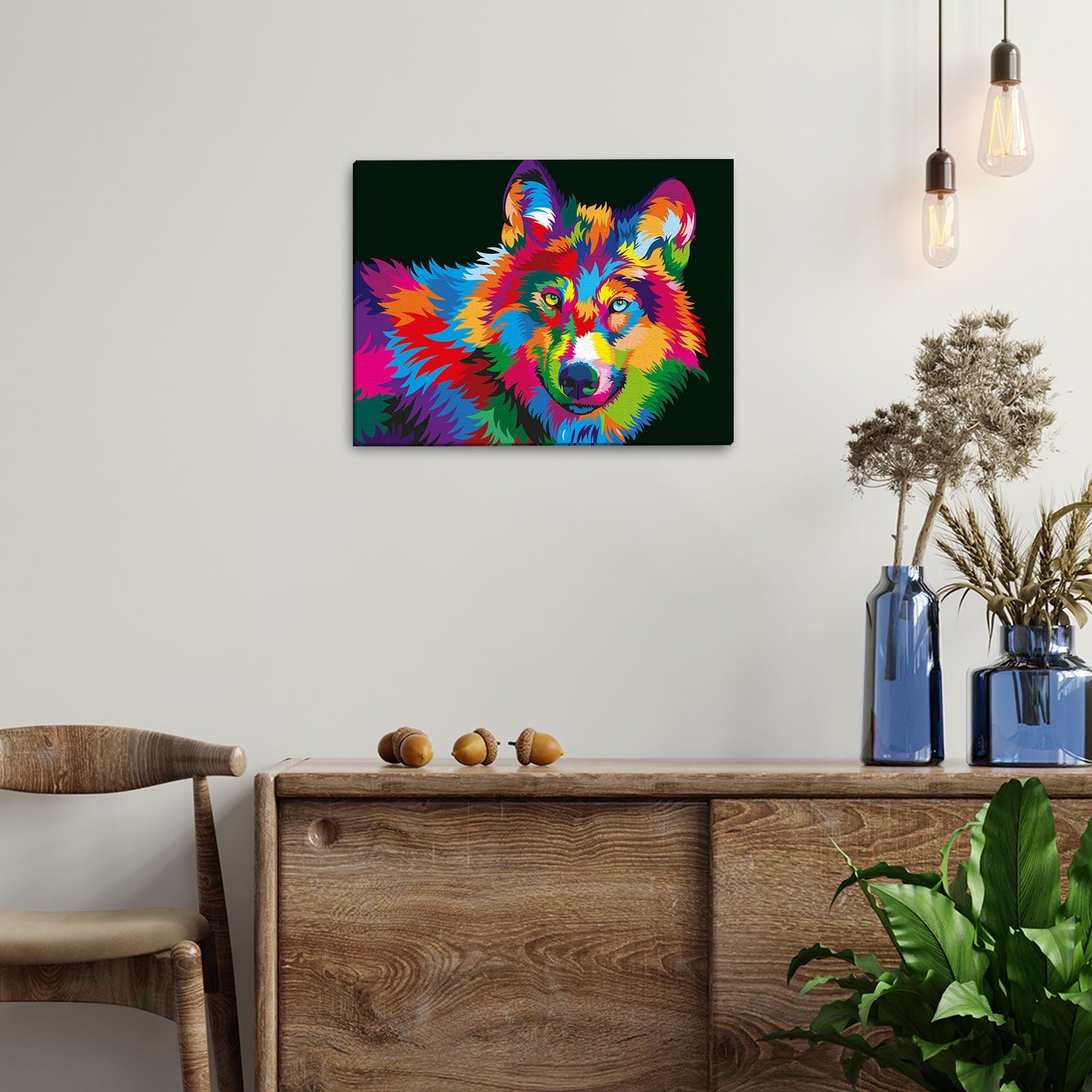 Paint by Numbers 30x40 cm | Through the eyes of a wolf (ME1145e) – Painting by numbers | Varvikas.Shop