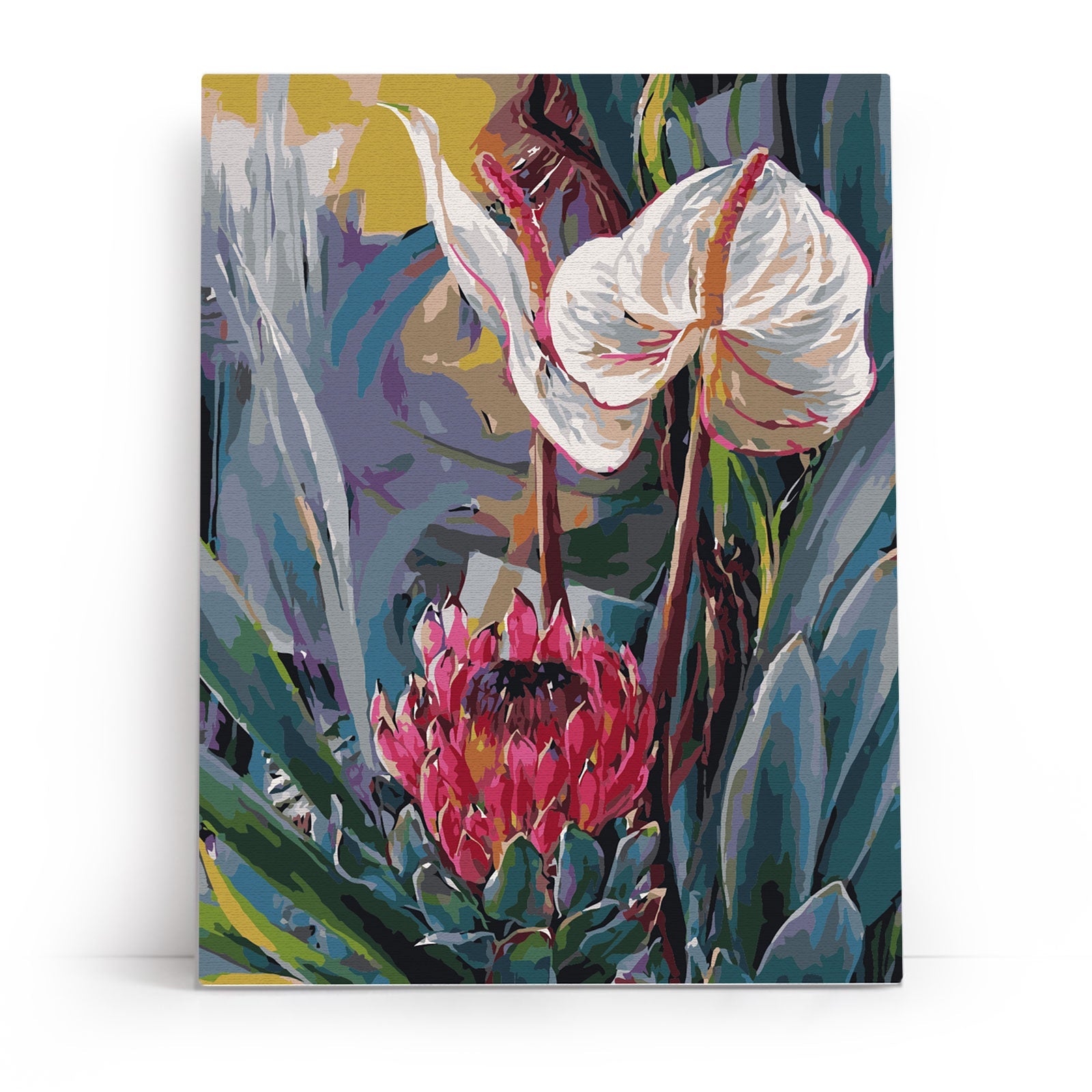 Paint by Numbers 30x40 cm | Tropical bouquet (ME1162e) – Painting by numbers | Varvikas.Shop