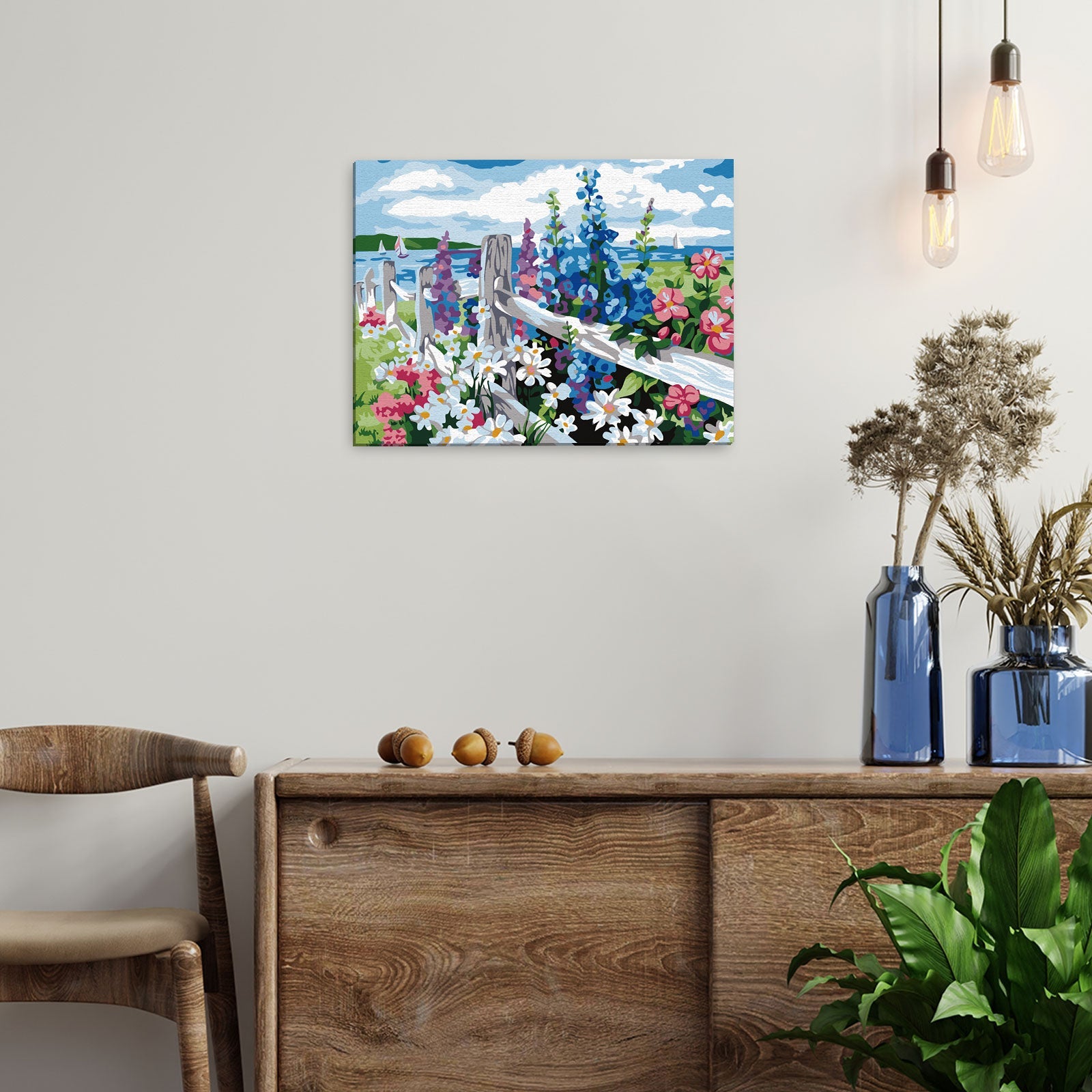 Paint by Numbers 30x40 cm | Village Outskirts (ME050e) – Painting by numbers | Varvikas.Shop