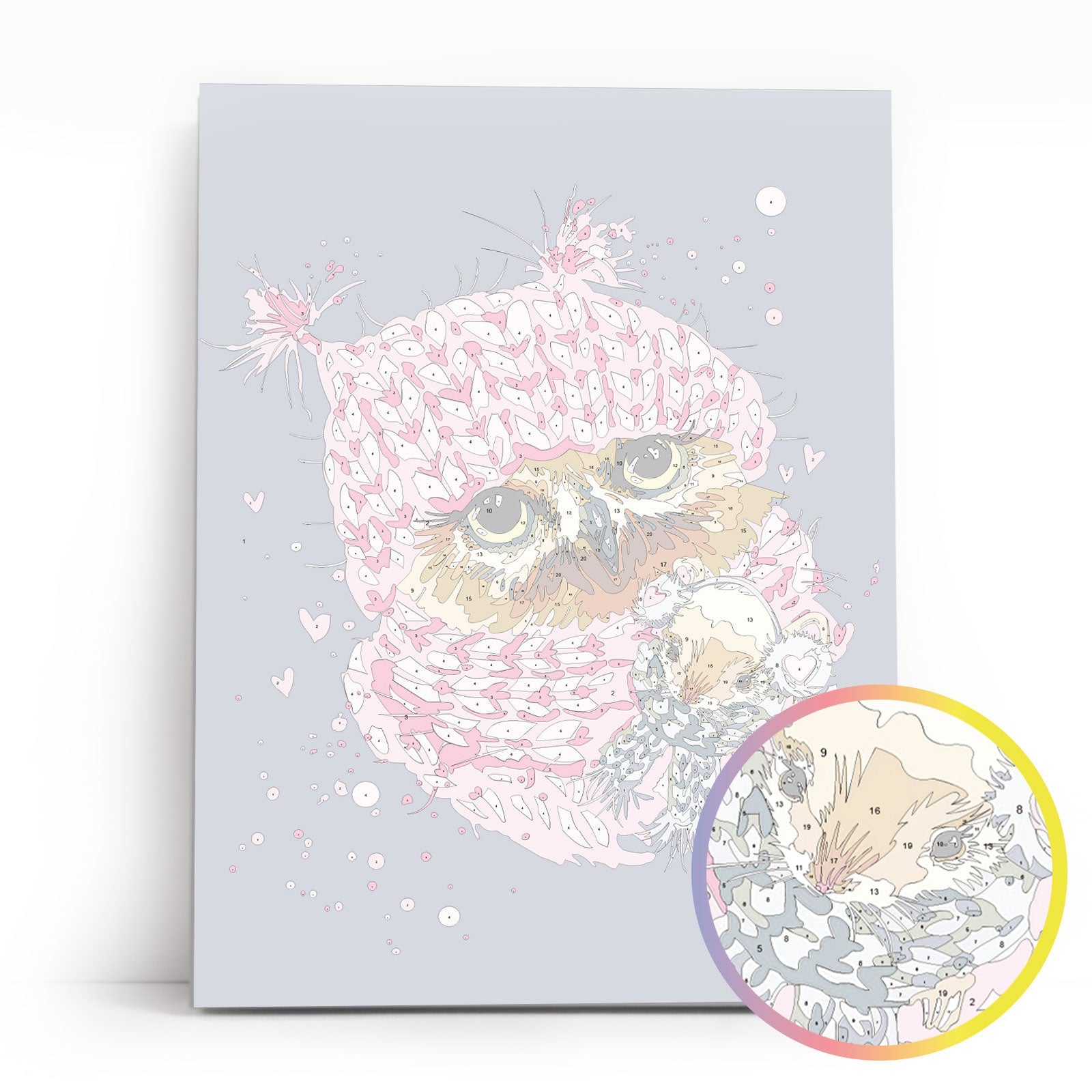 Paint by Numbers 30x40 cm | Winter Owl (ME1118e) – Painting by numbers | Varvikas.Shop