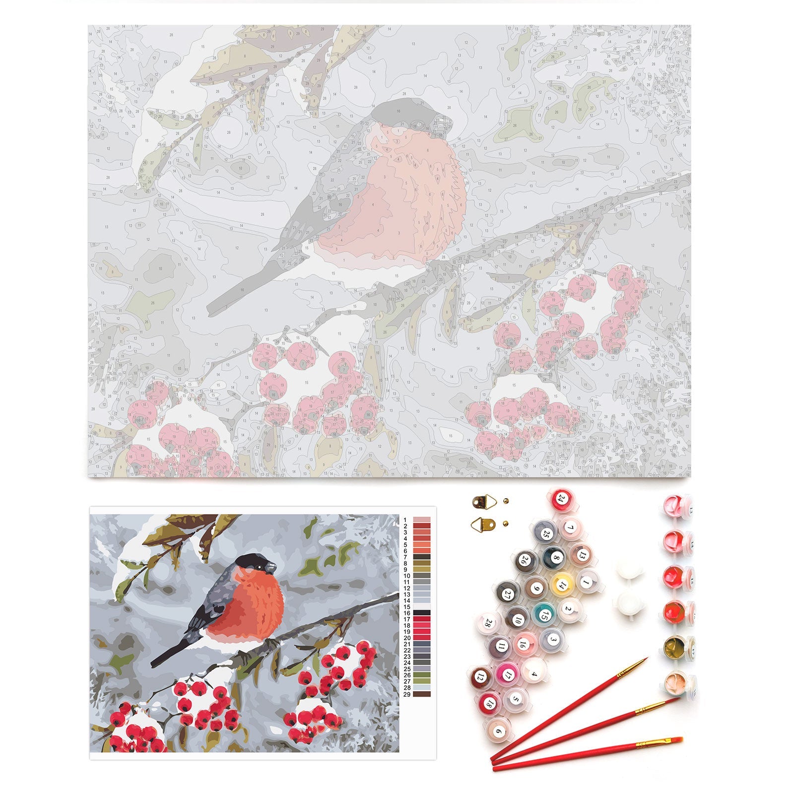 Paint by Numbers 30x40 cm | Winter symbol (ME1142e) – Painting by numbers | Varvikas.Shop