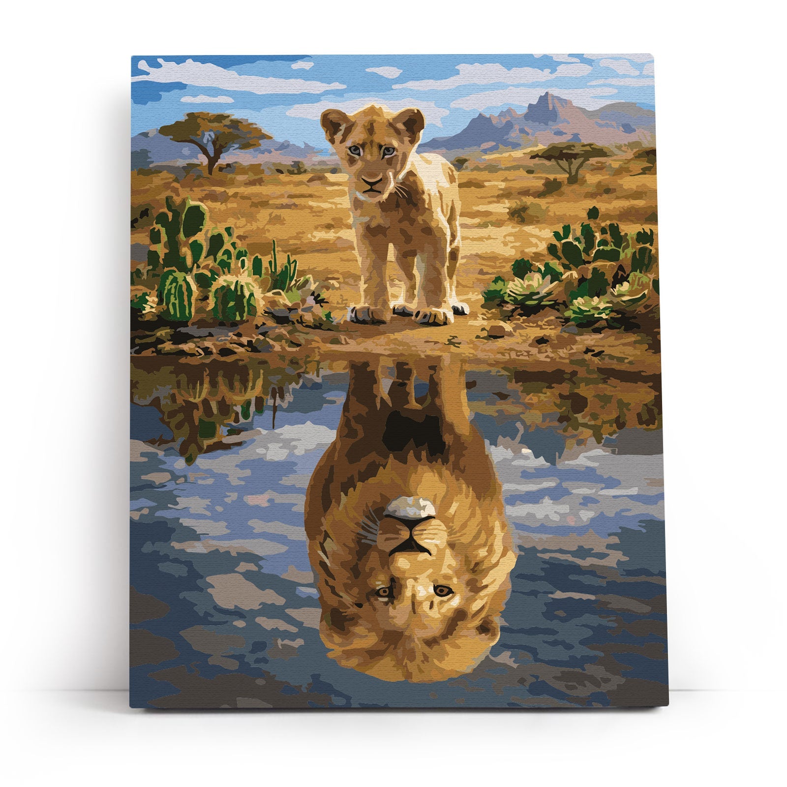 Paint by Numbers 40×50 cm, Reflection of Power (MG2544e) – Painting by numbers | Varvikas