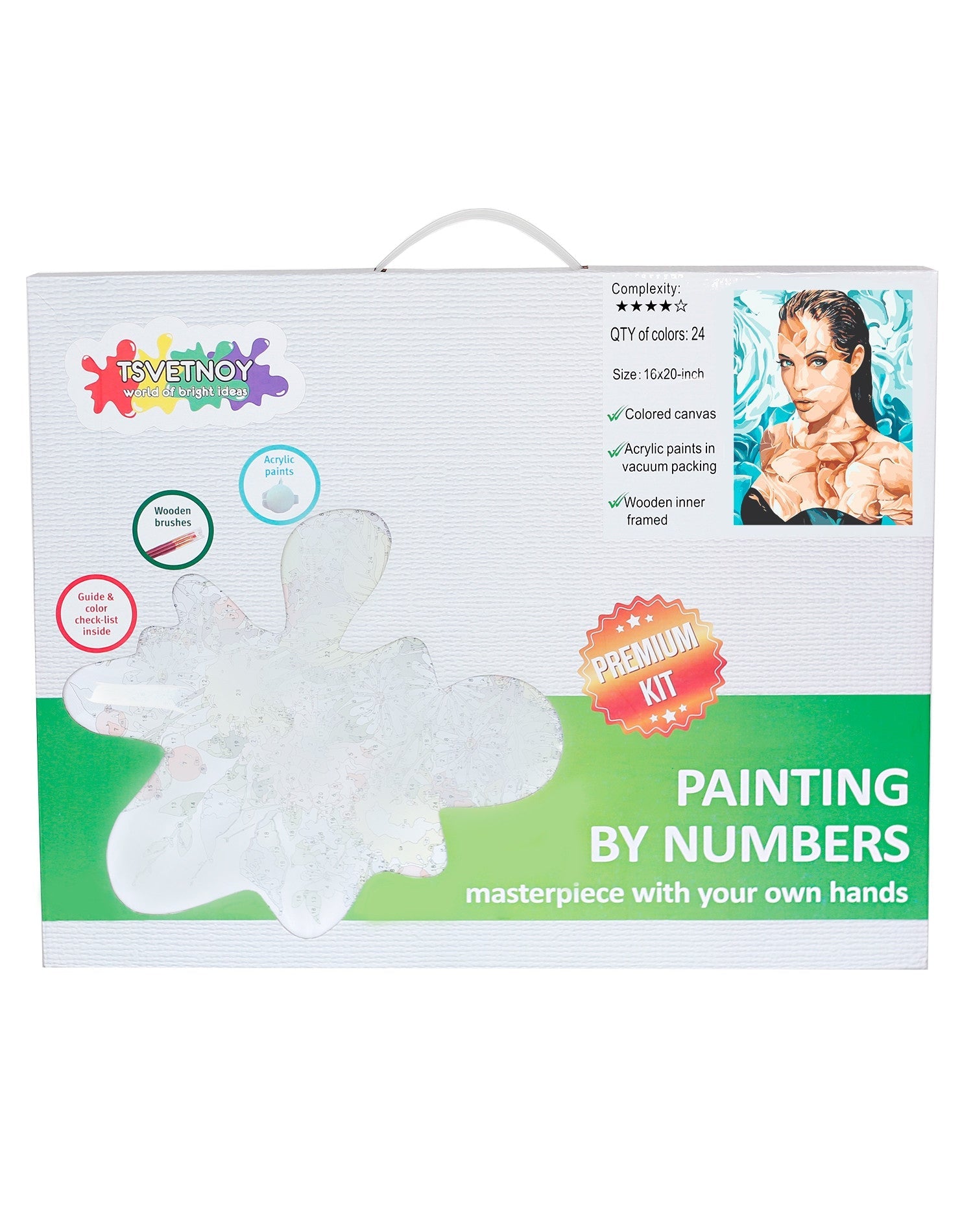 Paint by Numbers 40x50 cm | Angelina (MG2107e) – Painting by numbers | Varvikas.Shop