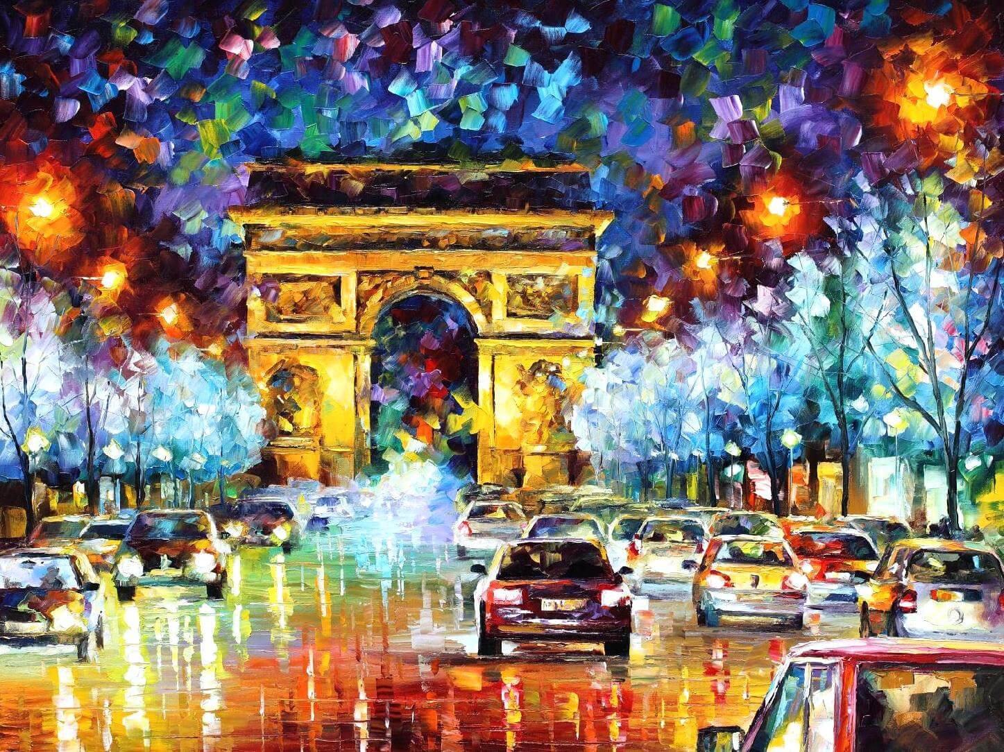 Paint by Numbers 40x50 cm | Arch of Triumph (MG1018e) – Painting by numbers | Varvikas.Shop