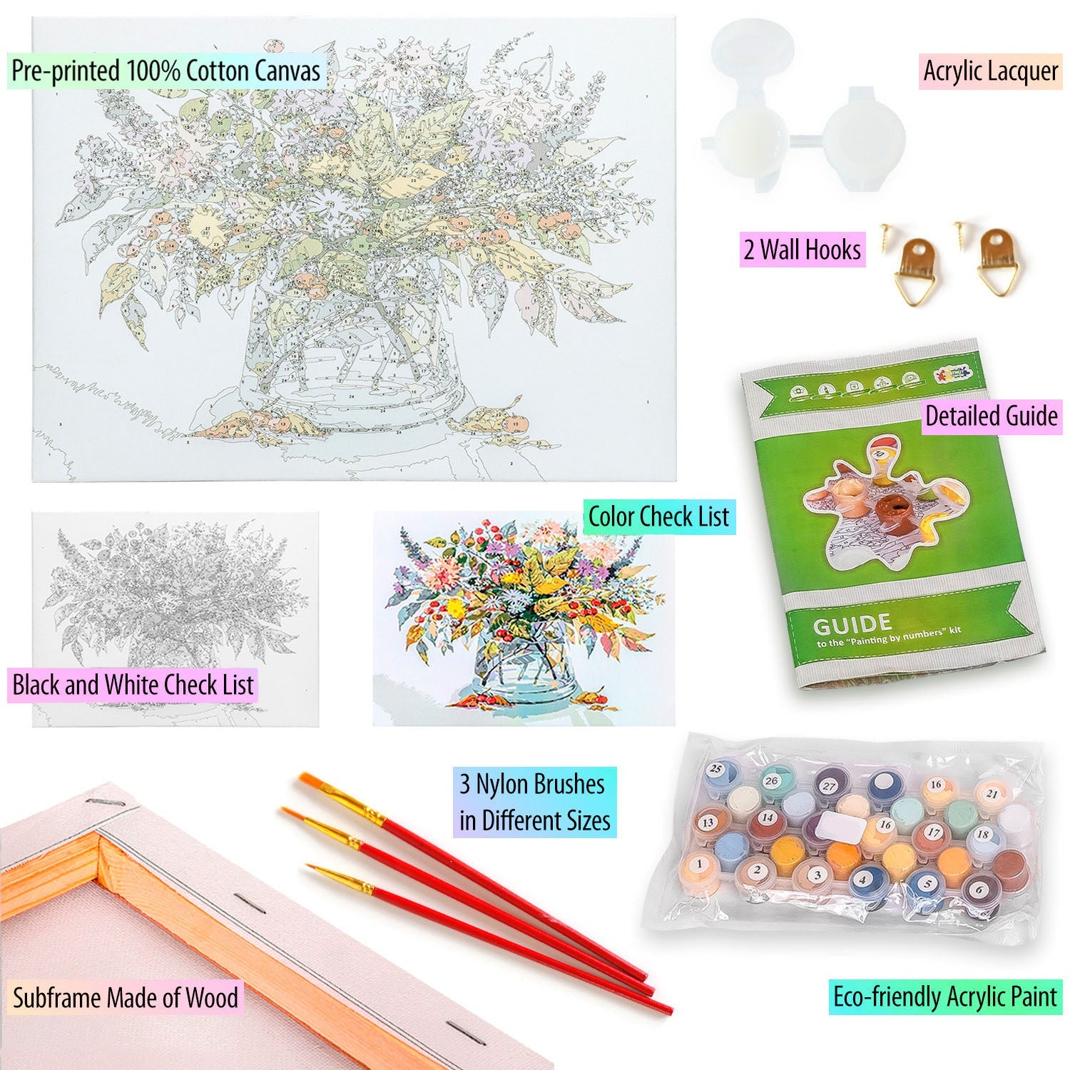 Paint by Numbers 40x50 cm | Autumn bouquet (MG2058e) – Painting by numbers | Varvikas.Shop