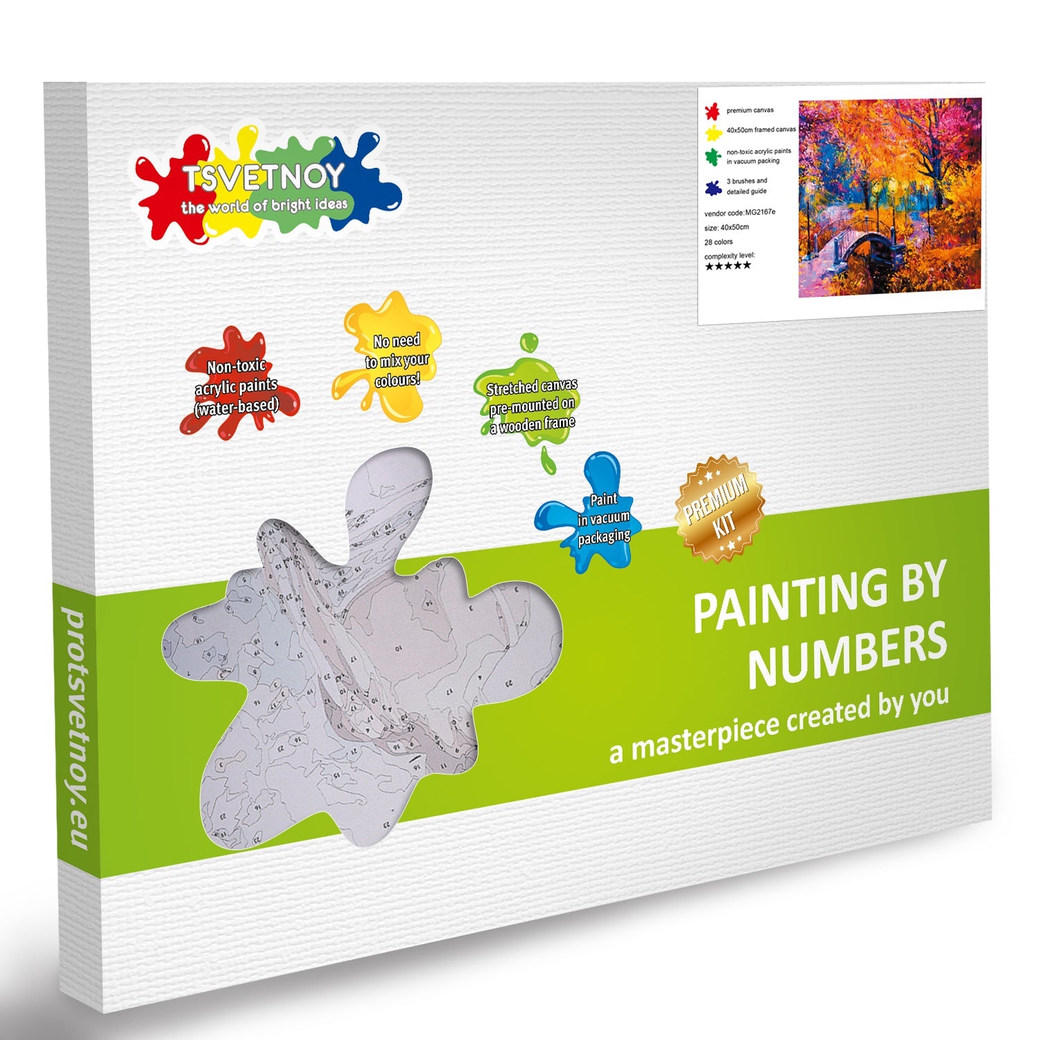 Paint by Numbers 40x50 cm | Autumn Colours (MG2167e) – Painting by numbers | Varvikas.Shop