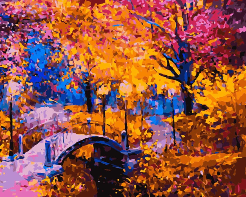 Paint by Numbers 40x50 cm | Autumn Colours (MG2167e) – Painting by numbers | Varvikas.Shop