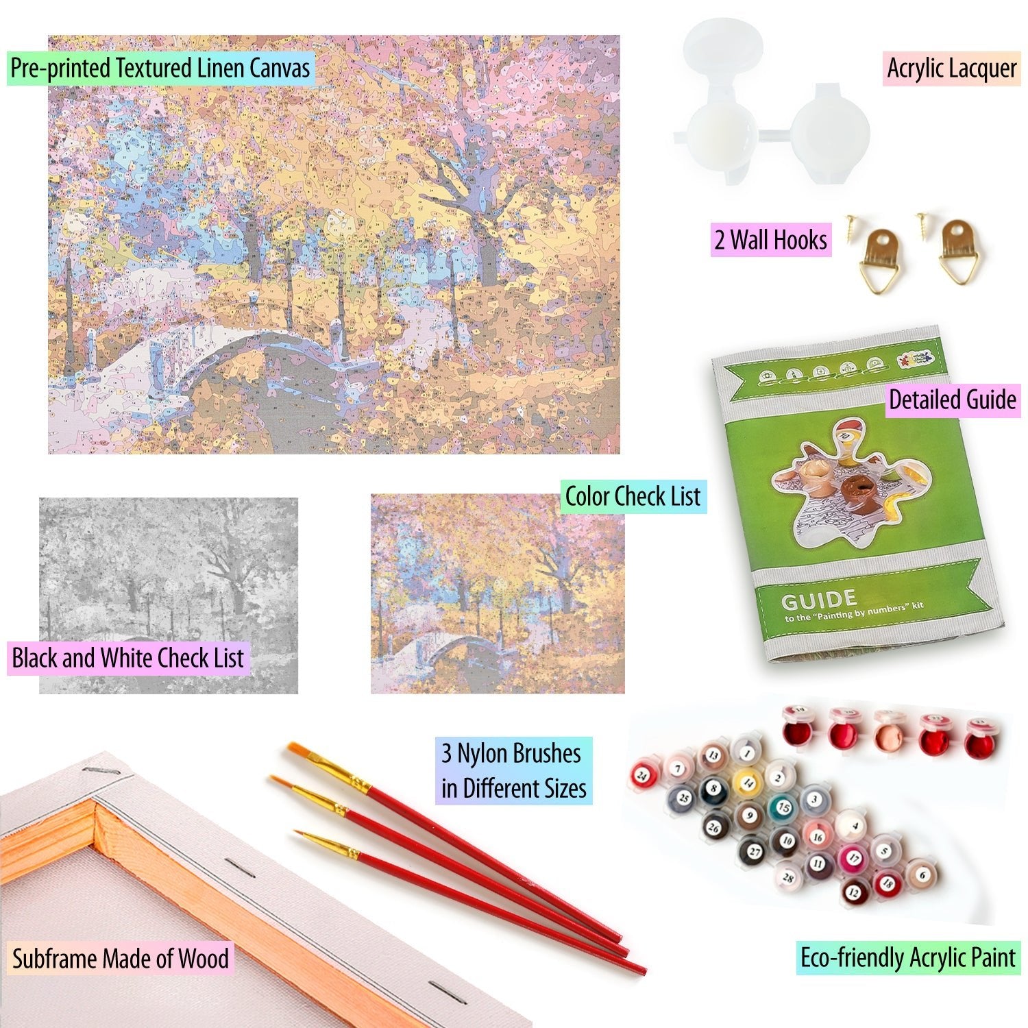 Paint by Numbers 40x50 cm | Autumn Colours (MG2167e) – Painting by numbers | Varvikas.Shop