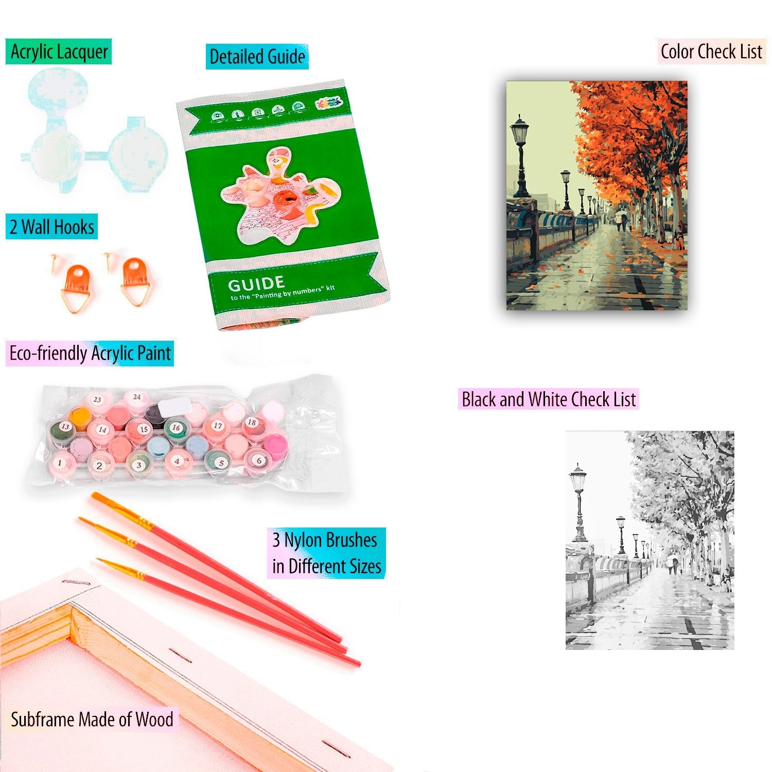 Paint by Numbers 40x50 cm | Autumn (MG539e) – Painting by numbers | Varvikas.Shop