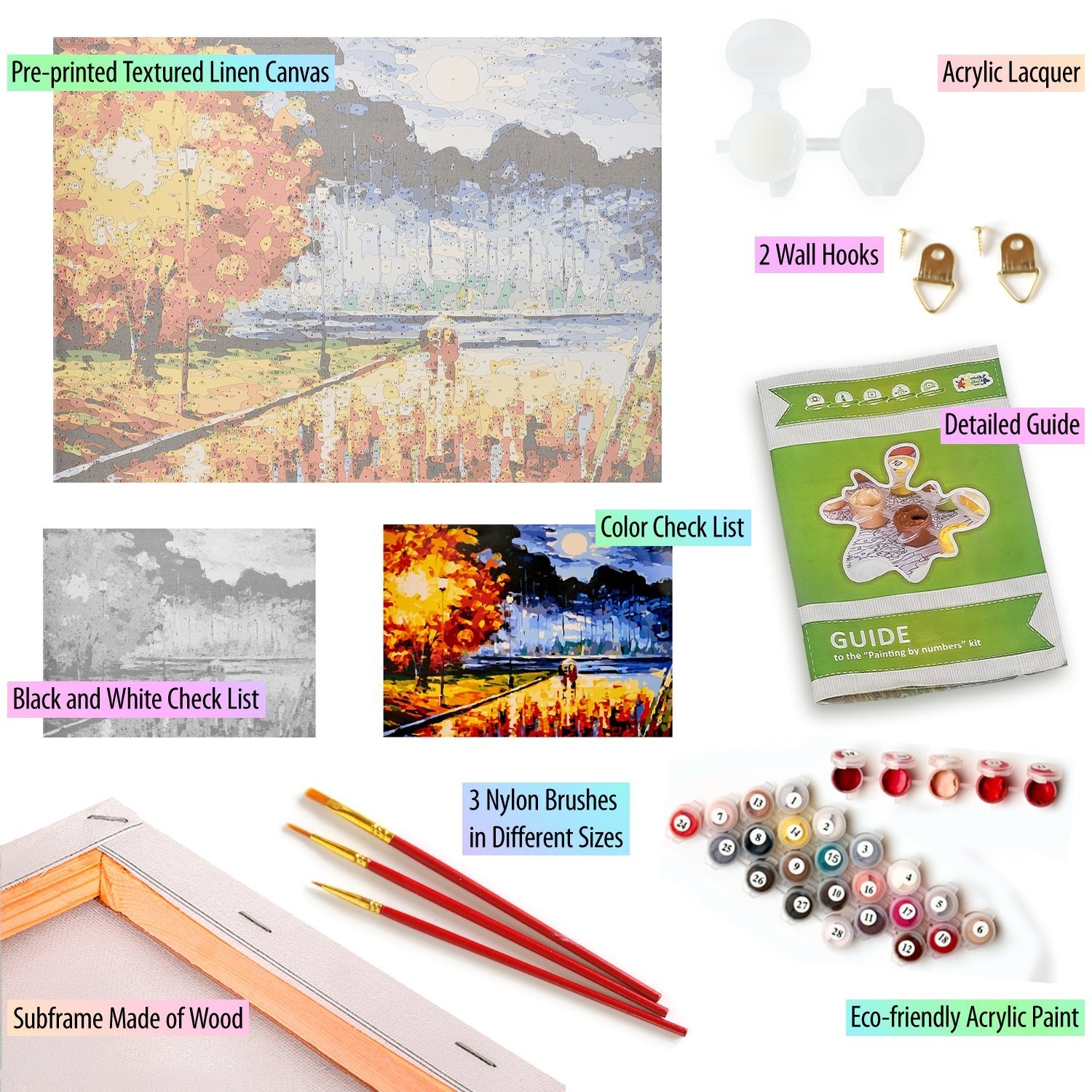 Paint by Numbers 40x50 cm | Autumn Mood (MG2165e) – Painting by numbers | Varvikas.Shop