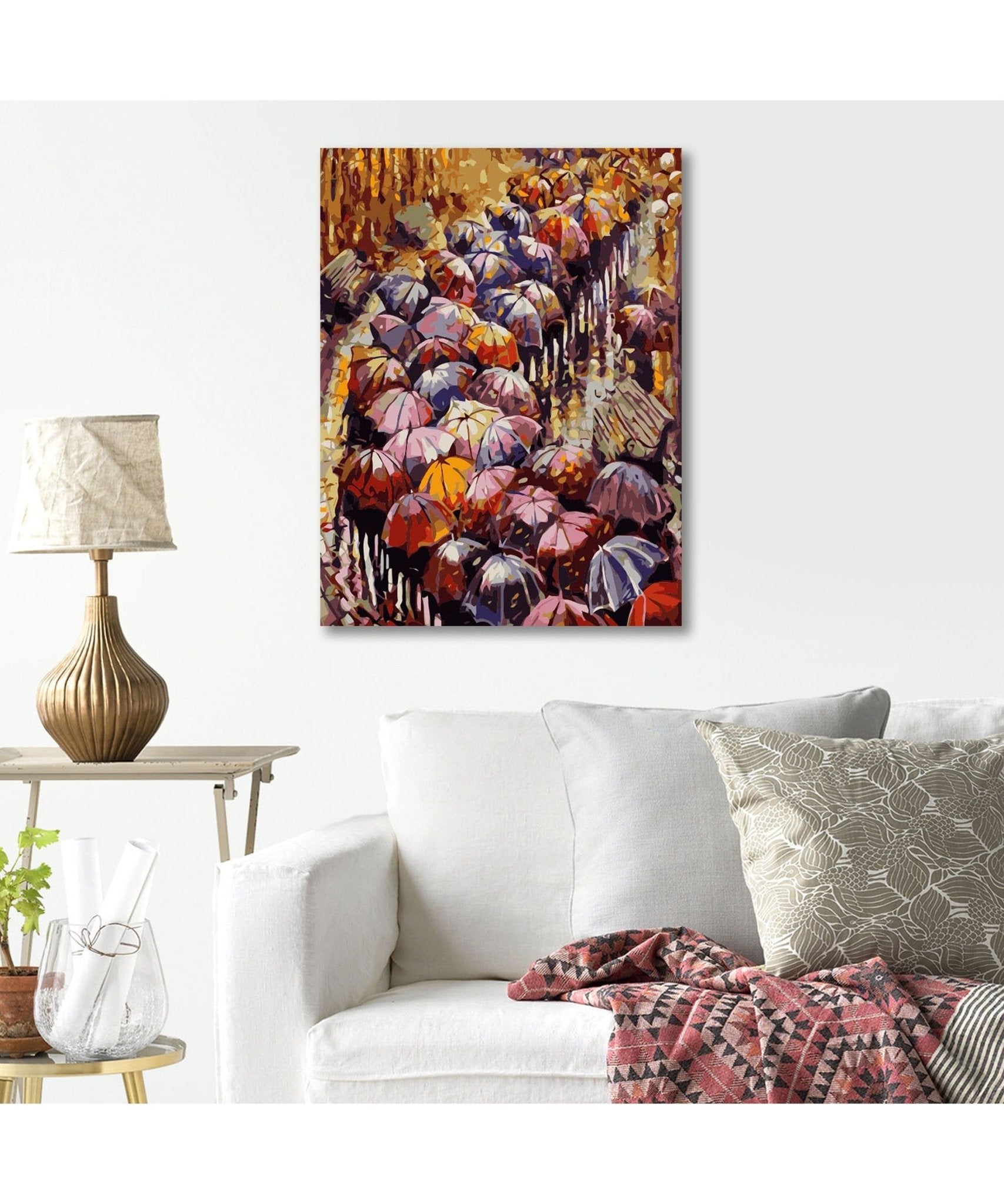 Paint by Numbers 40x50 cm | Autumn Umbrellas (MG2116e) – Painting by numbers | Varvikas.Shop