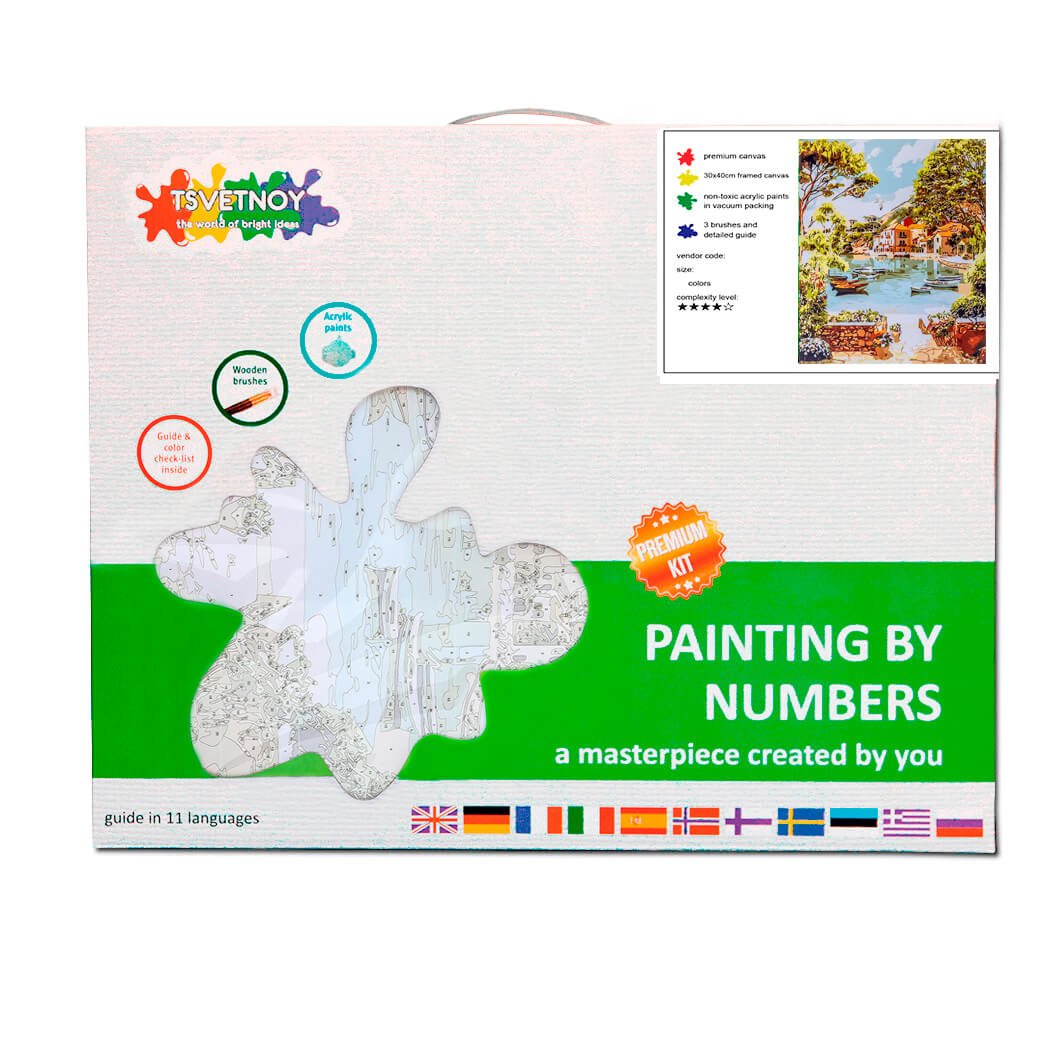 Paint by Numbers 40x50 cm | Bay of happiness (MG2098e) – Painting by numbers | Varvikas.Shop