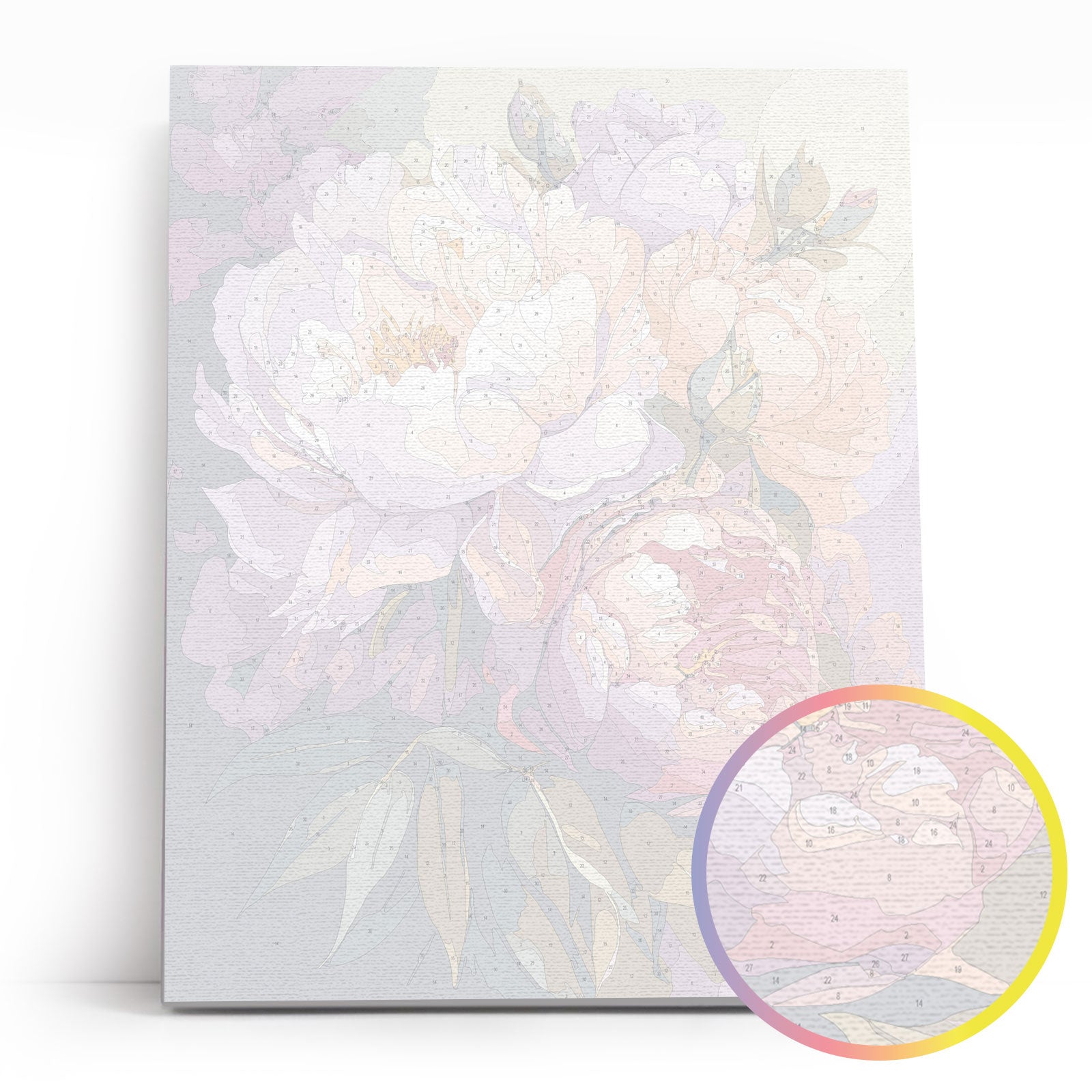 Paint by Numbers 40x50 cm | Blossoming peonies (MG2472e) – Painting by numbers | Varvikas.Shop