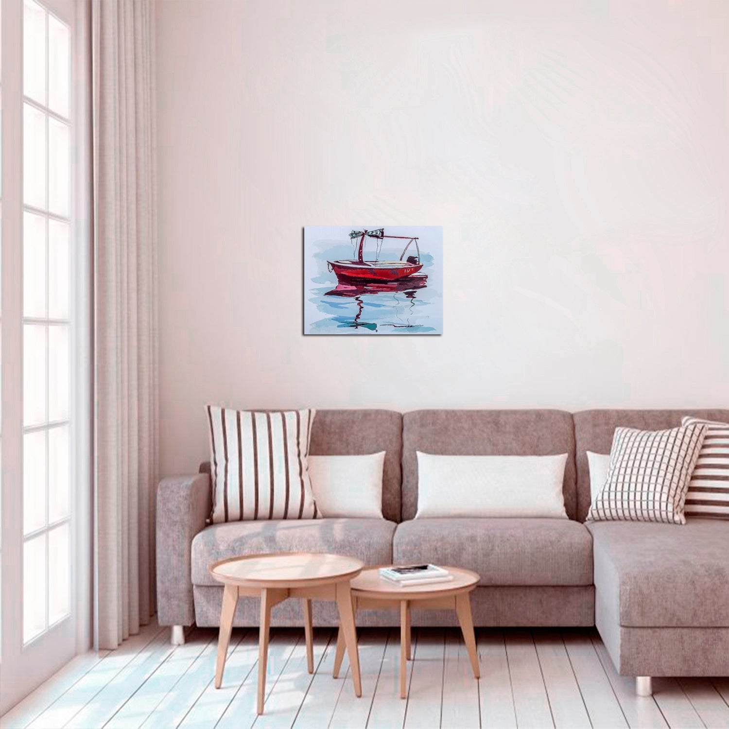 Paint by Numbers 40x50 cm | Boat in Calm Waters (MG2080e) – Painting by numbers | Varvikas.Shop