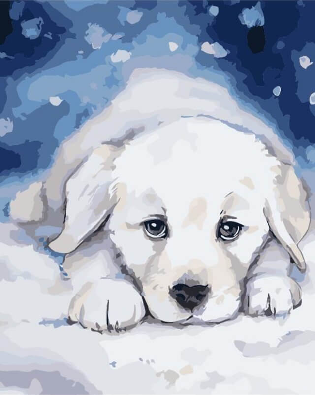 Paint by Numbers 40x50 cm | Bringing happiness (MG2084e) – Painting by numbers | Varvikas.Shop