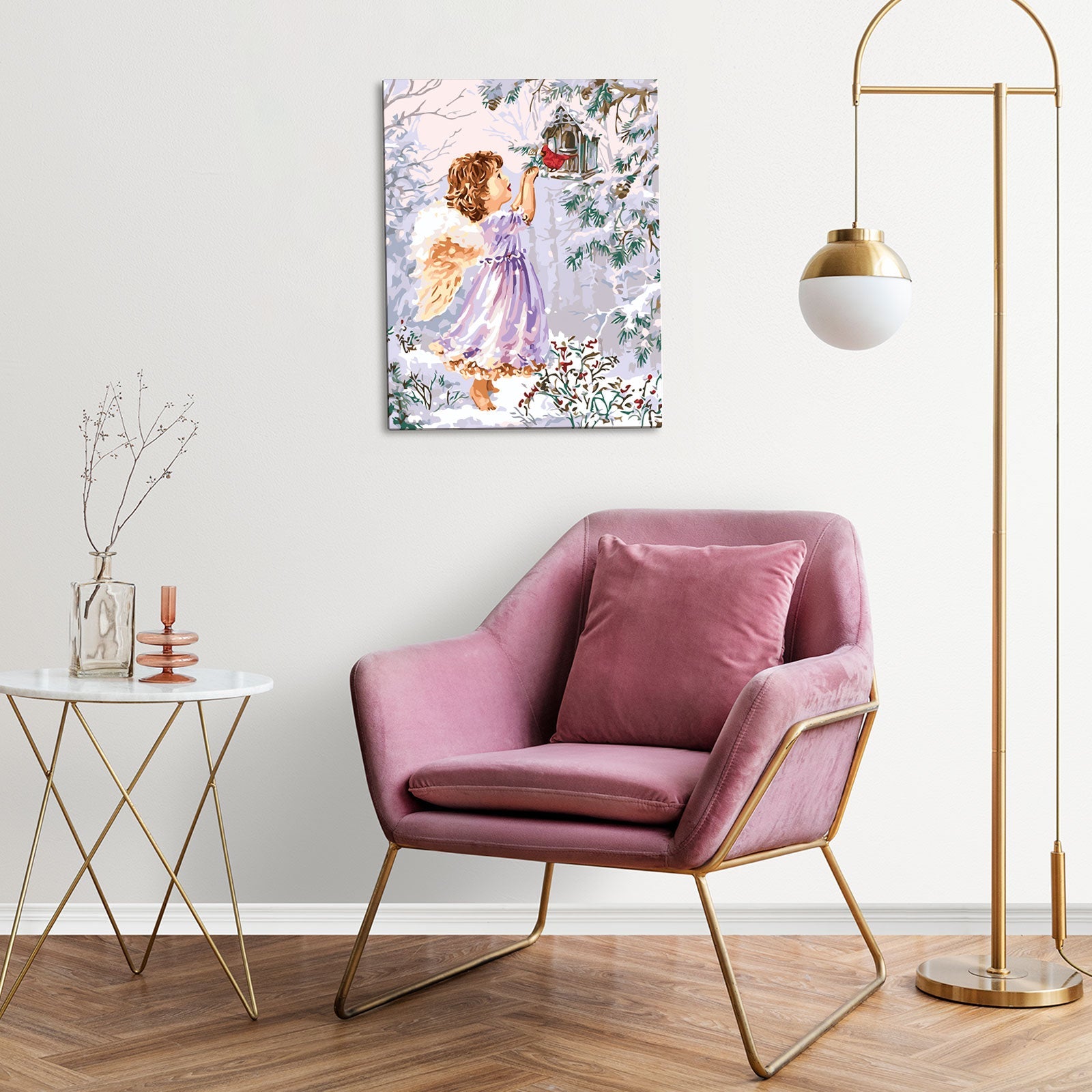 Paint by Numbers 40x50 cm | Christmas Angel (MG2430e) – Painting by numbers | Varvikas.Shop
