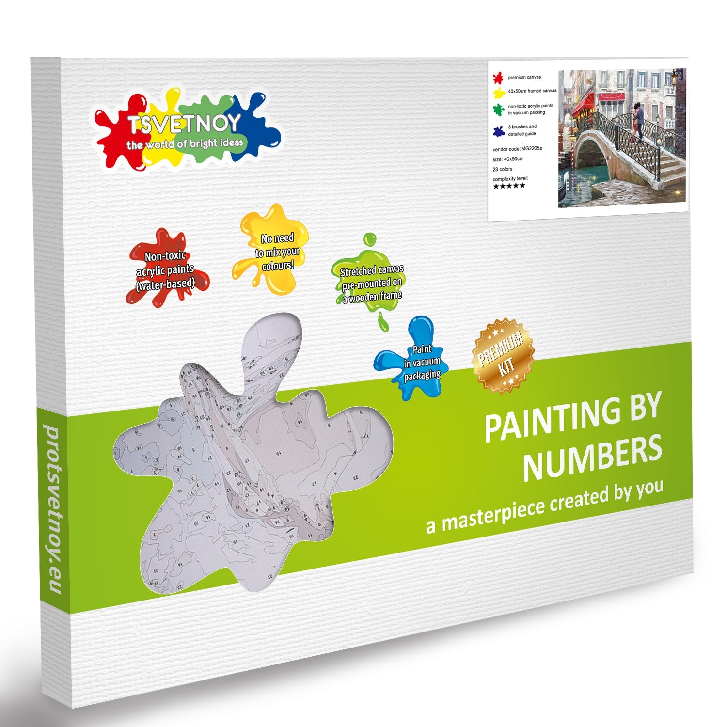 Paint by Numbers 40x50 cm | City Bridge (MG2205e) – Painting by numbers | Varvikas.Shop