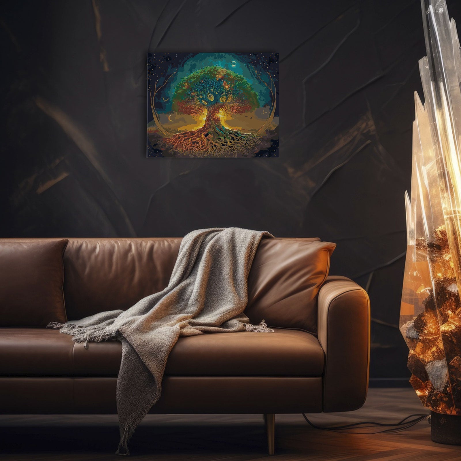 Paint by Numbers 40x50 cm | Cosmic Roots (MG2503e) – Painting by numbers | Varvikas.Shop