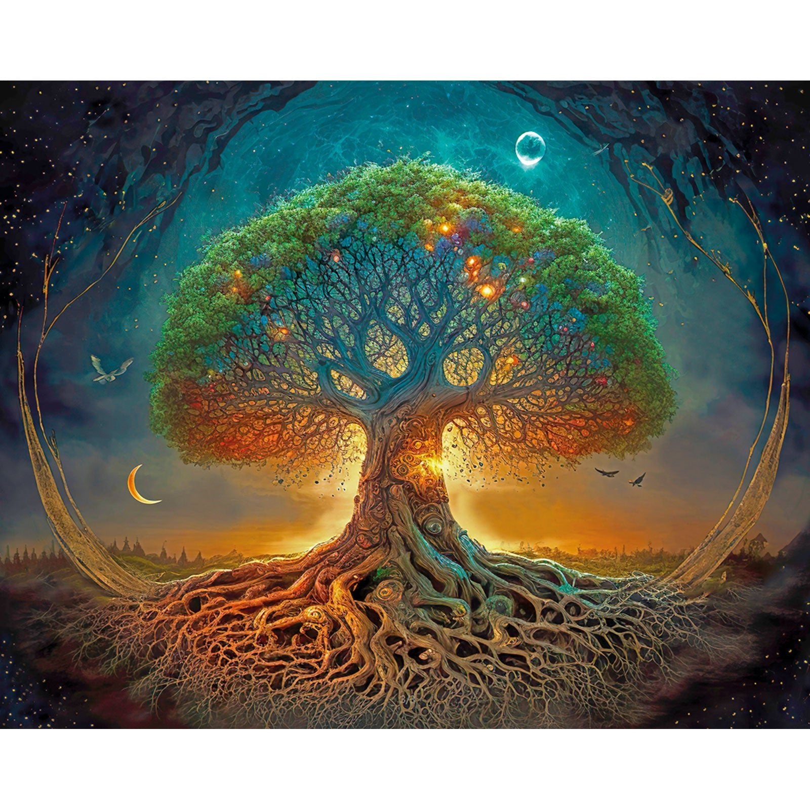 Paint by Numbers 40x50 cm | Cosmic Roots (MG2503e) – Painting by numbers | Varvikas.Shop