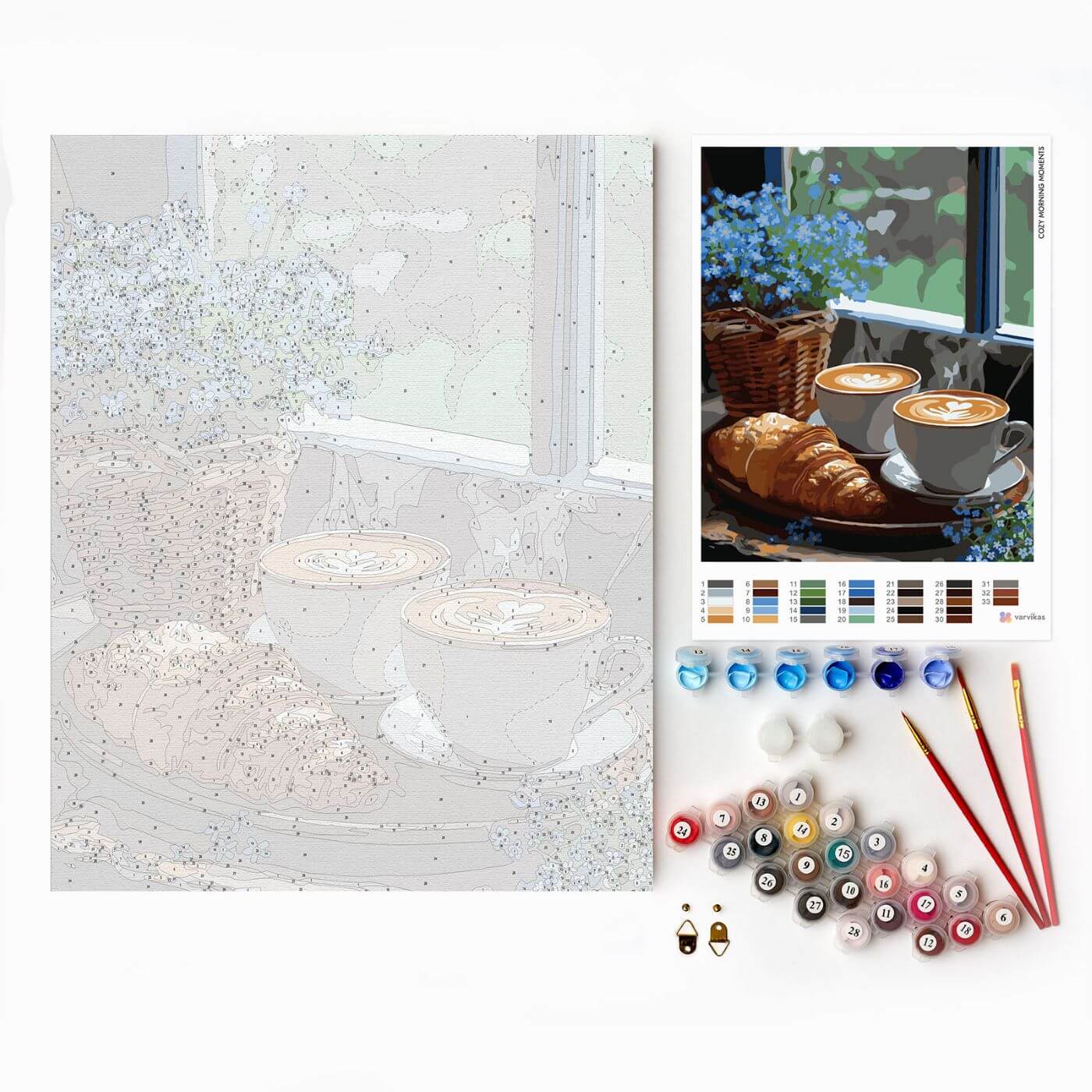 Paint by Numbers 40x50 cm | Cozy Morning Moments (MG2494e) – Painting by numbers | Varvikas.Shop