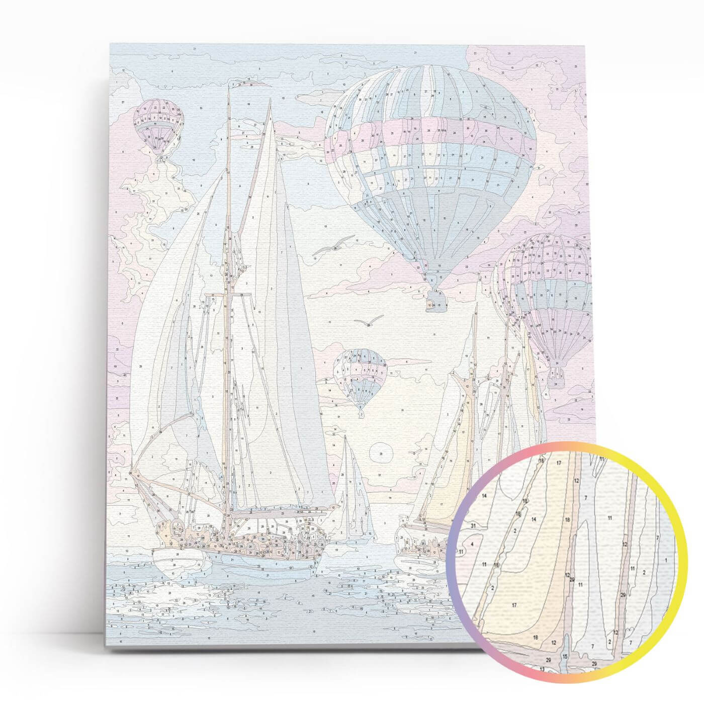 Paint by Numbers 40x50 cm | Dawn Voyagers (MG2495e) – Painting by numbers | Varvikas.Shop