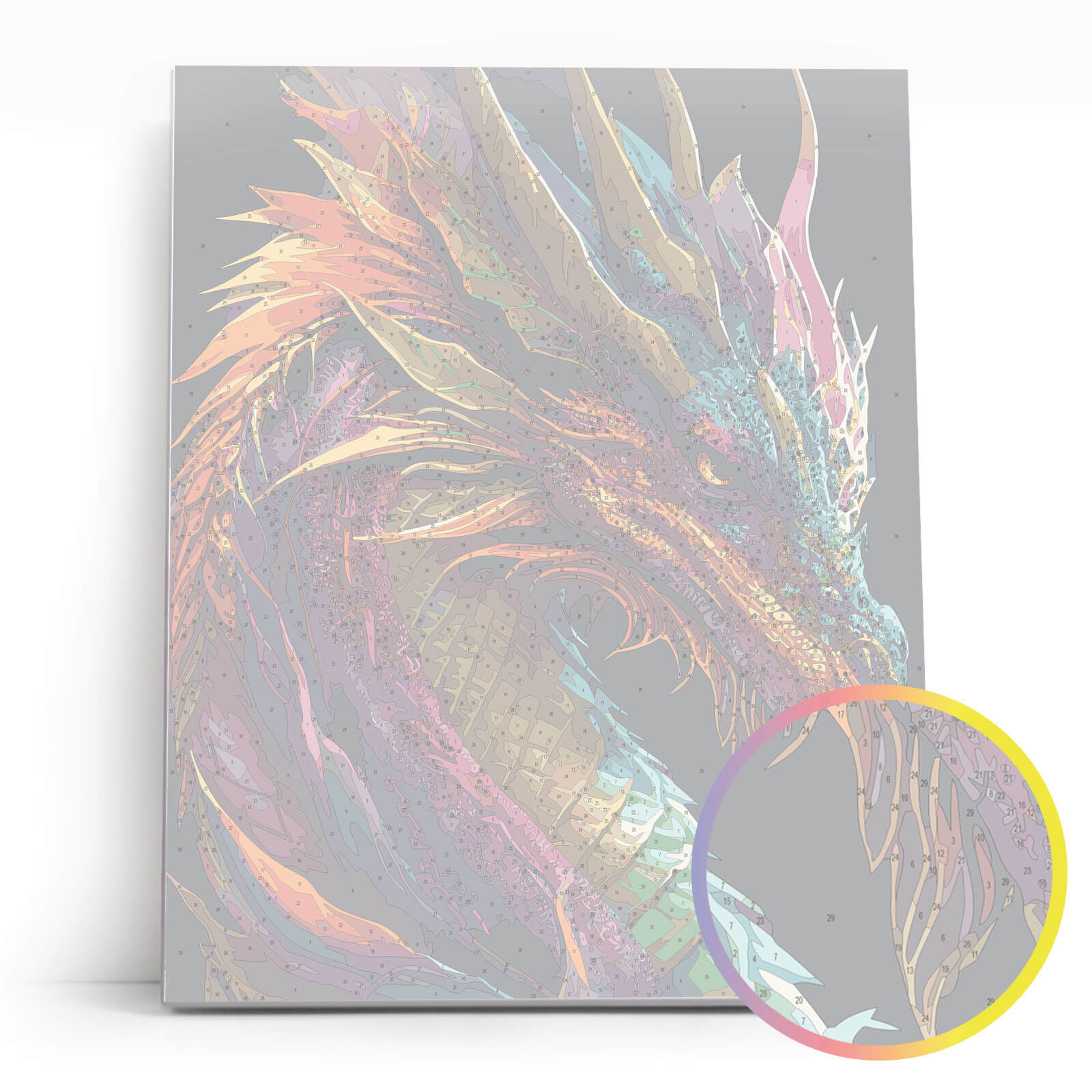 Paint by Numbers 40x50 cm | Dragon figure (MG2470e) – Painting by numbers | Varvikas.Shop