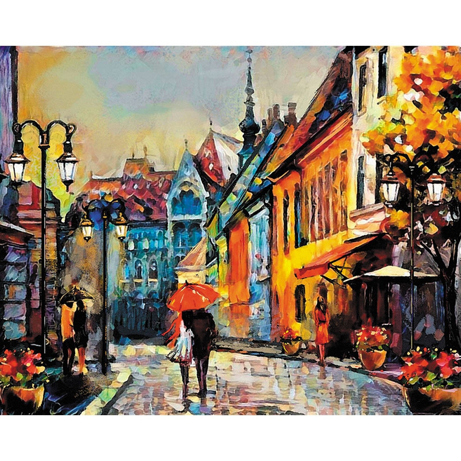 Paint by Numbers 40x50 cm | European Town (MG2159e) – Painting by numbers | Varvikas.Shop