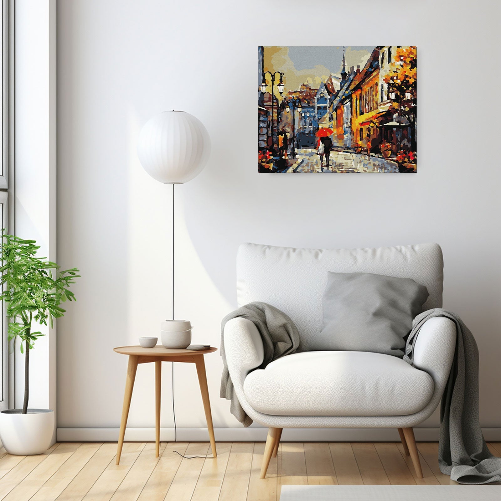 Paint by Numbers 40x50 cm | European Town (MG2159e) – Painting by numbers | Varvikas.Shop