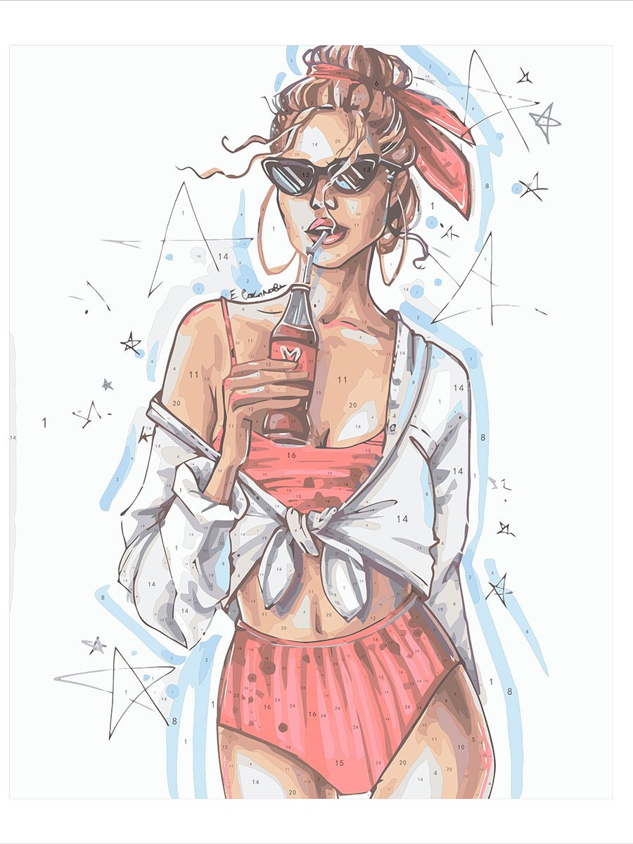 Paint by Numbers 40x50 cm | Fashionable (MG2129e) – Painting by numbers | Varvikas.Shop