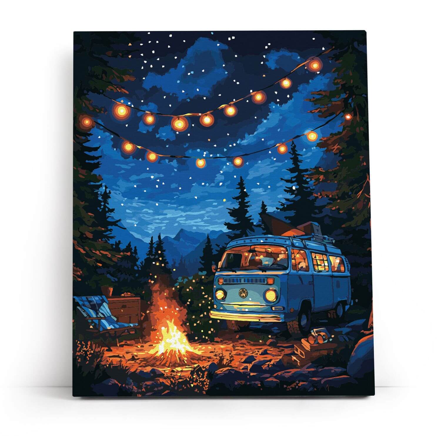 Paint by Numbers 40x50 cm | Firelight and Starlight (MG2508e) – Painting by numbers | Varvikas.Shop