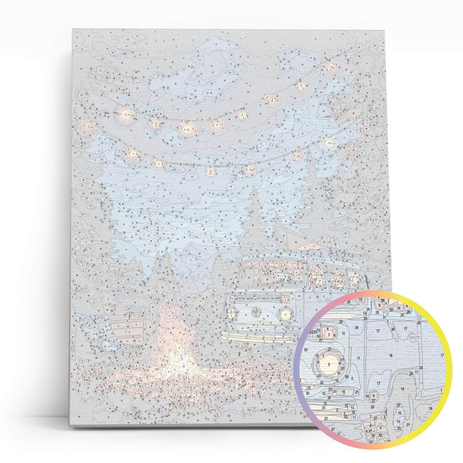 Paint by Numbers 40x50 cm | Firelight and Starlight (MG2508e) – Painting by numbers | Varvikas.Shop