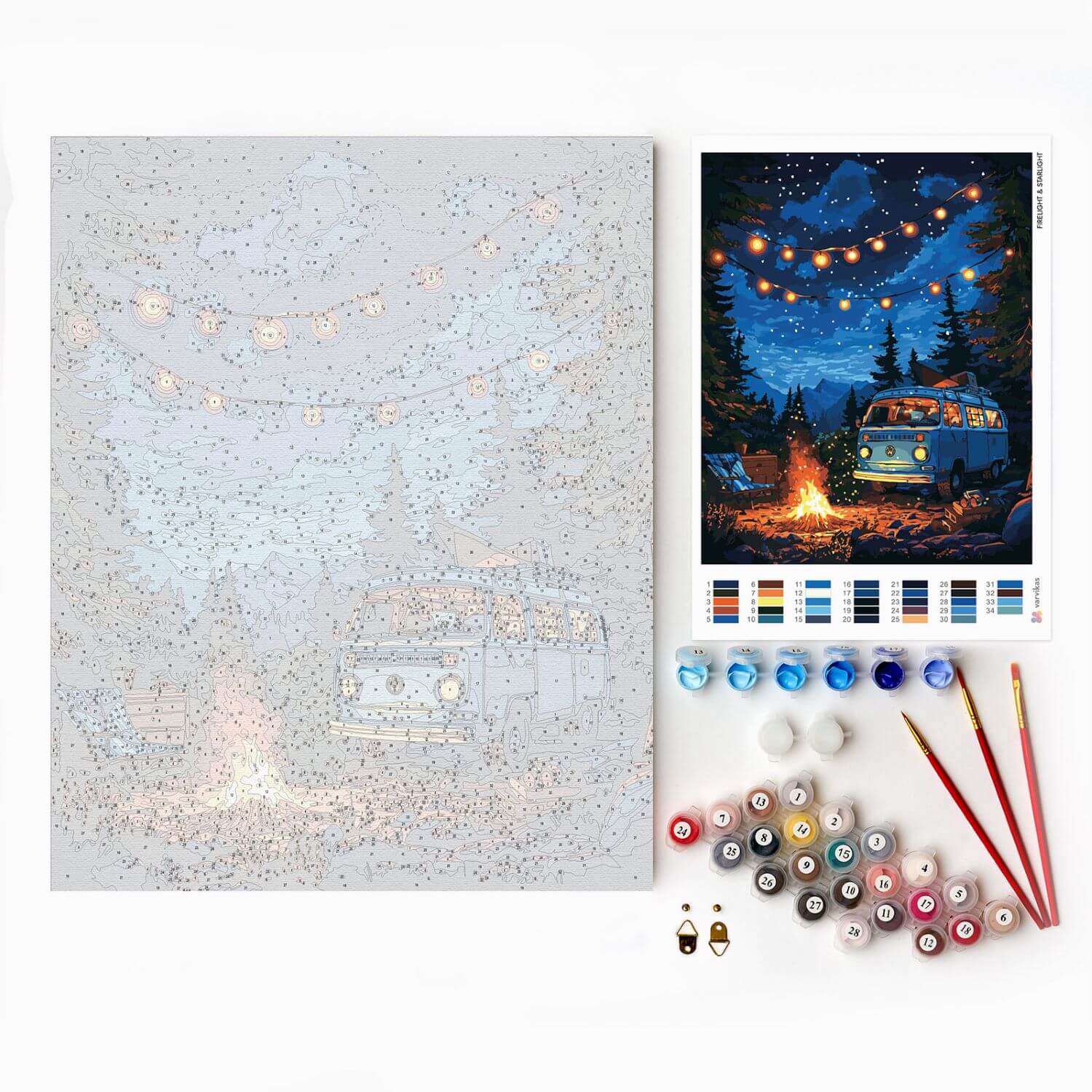 Paint by Numbers 40x50 cm | Firelight and Starlight (MG2508e) – Painting by numbers | Varvikas.Shop